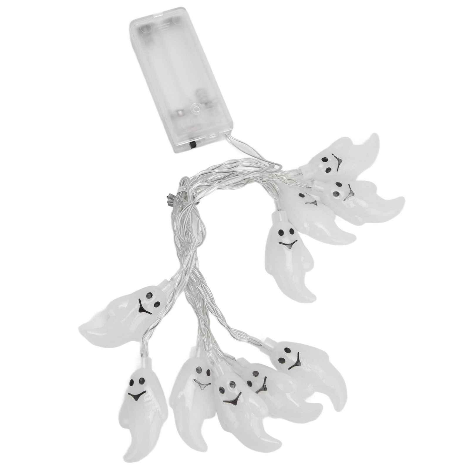 Halloween String Lights 10LED Battery Powered Decorative Ghost String Lamps view 3