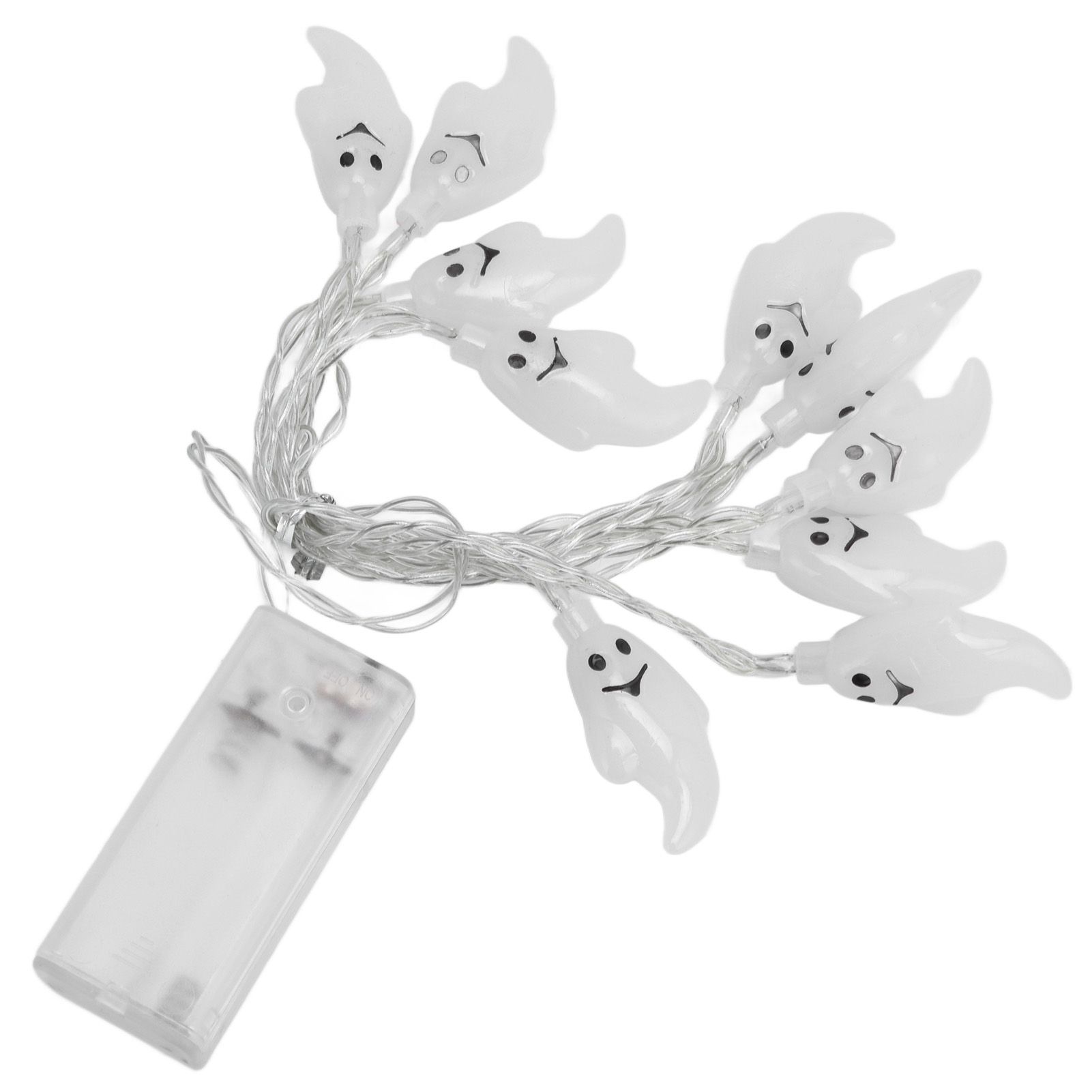 Halloween String Lights 10LED Battery Powered Decorative Ghost String Lamps view 5