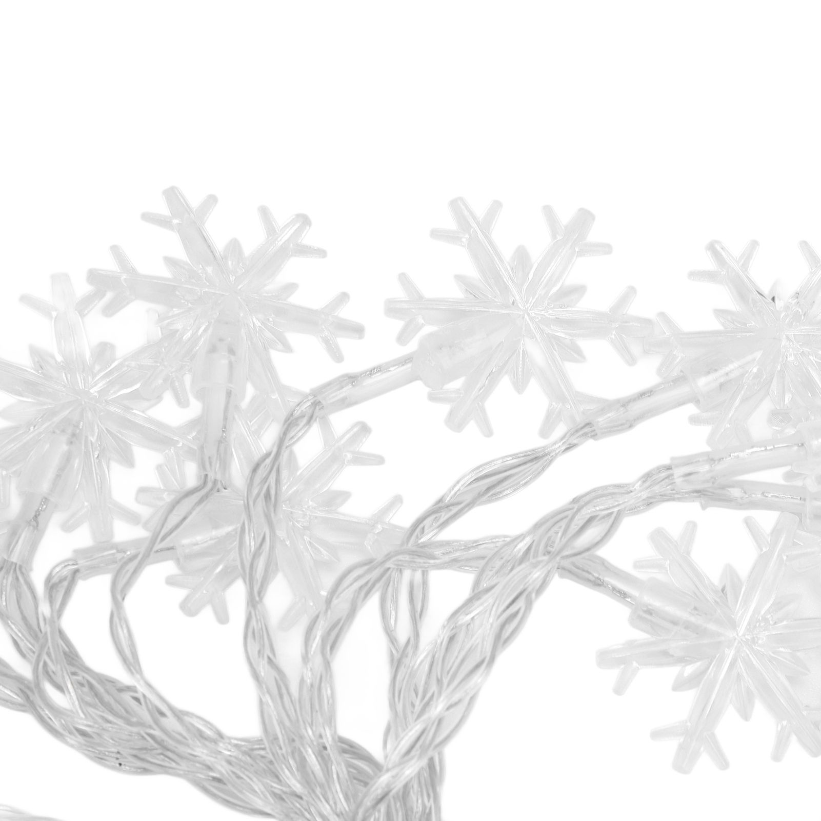 LED Snowflake Light String 20LED Battery Operated LED String Lights for view 13