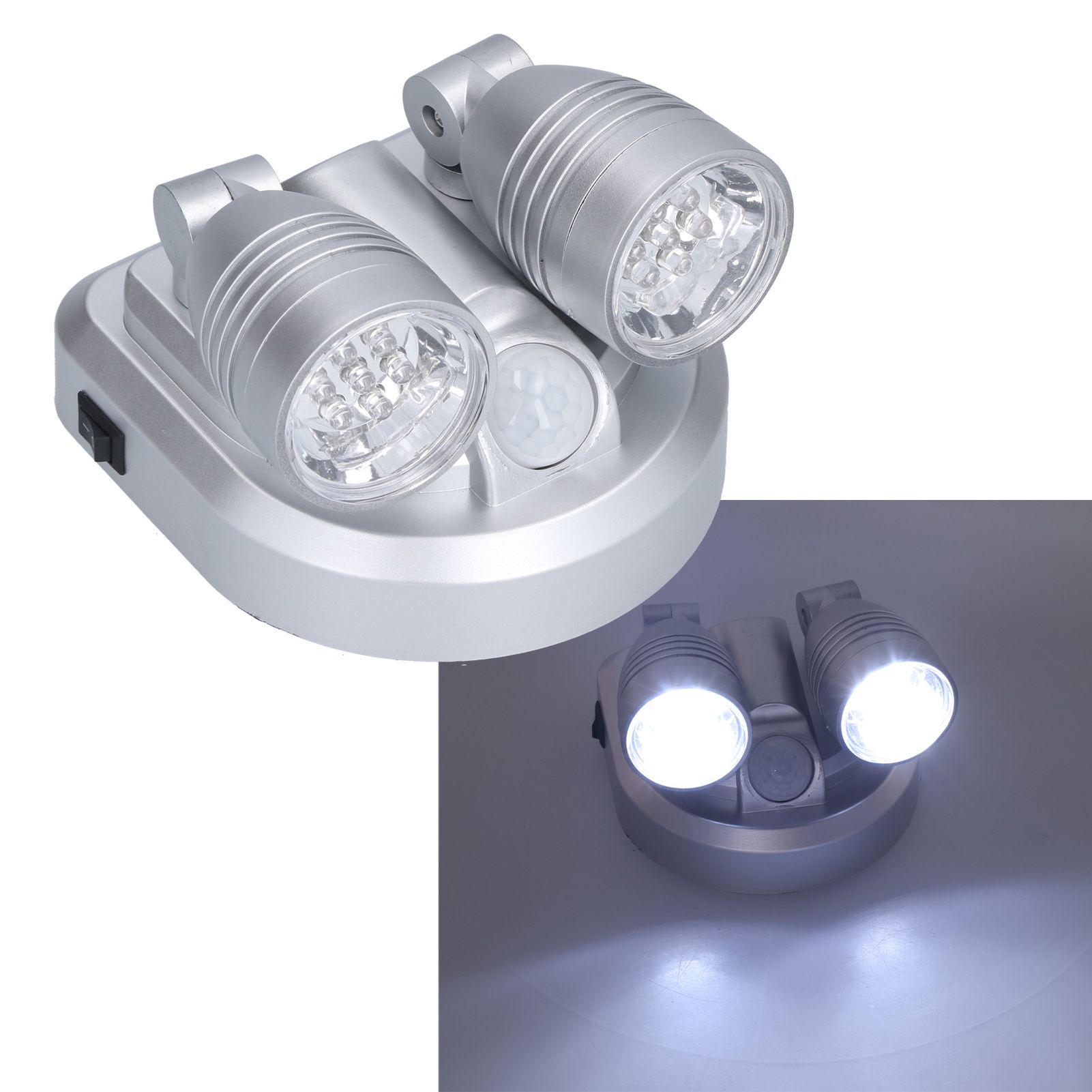 Adjustable Sensor Light Double Head Infrared Induction Motion Sensor Lamp LED view 10