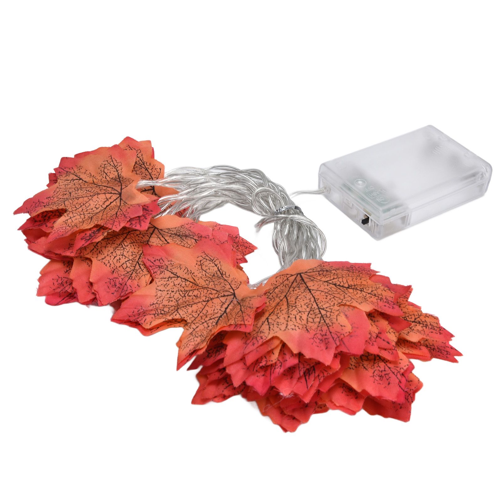 Maple Leaves String Lights LED Fall Lighted Garland Thanksgiving Decorations view 2
