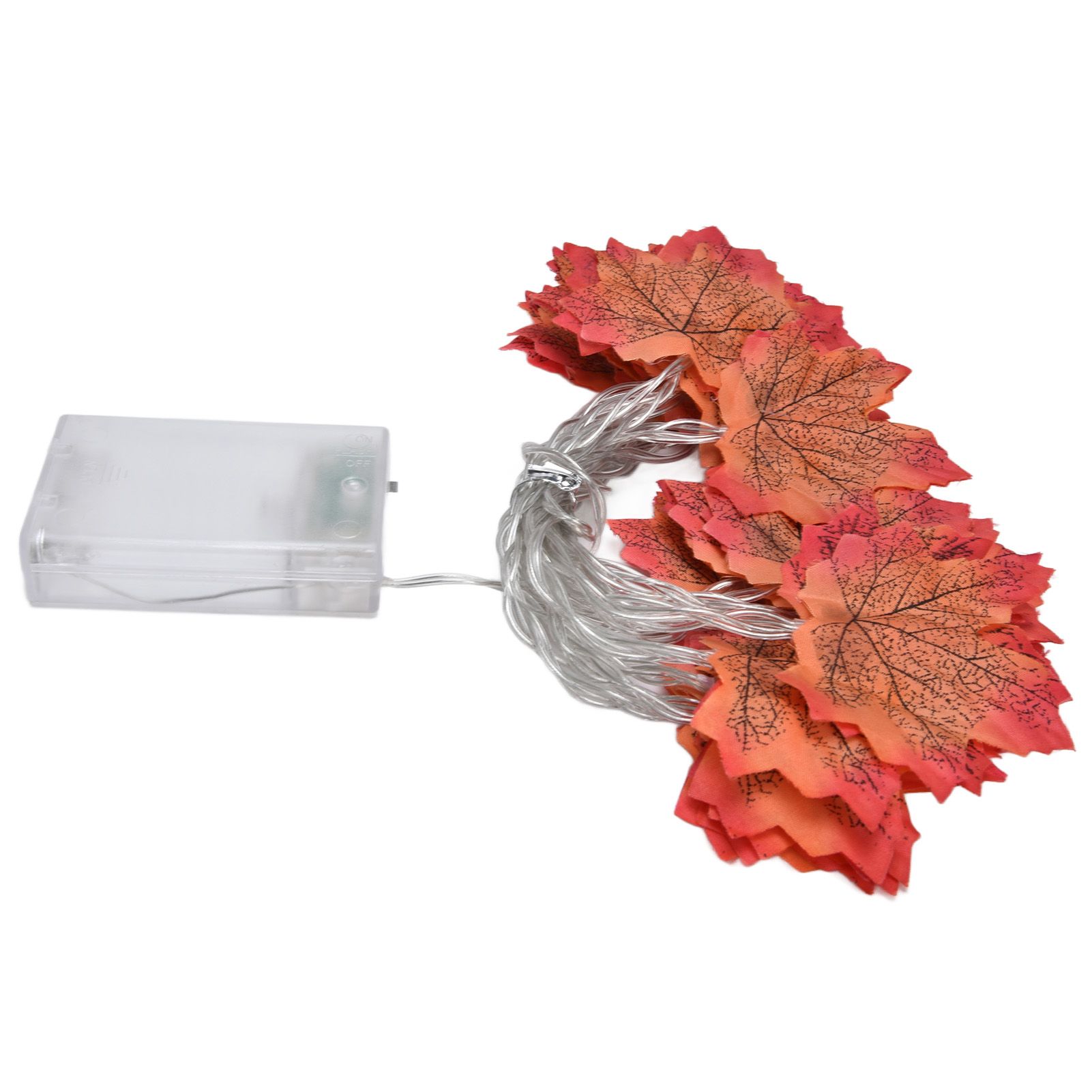 Maple Leaves String Lights LED Fall Lighted Garland Thanksgiving Decorations view 3