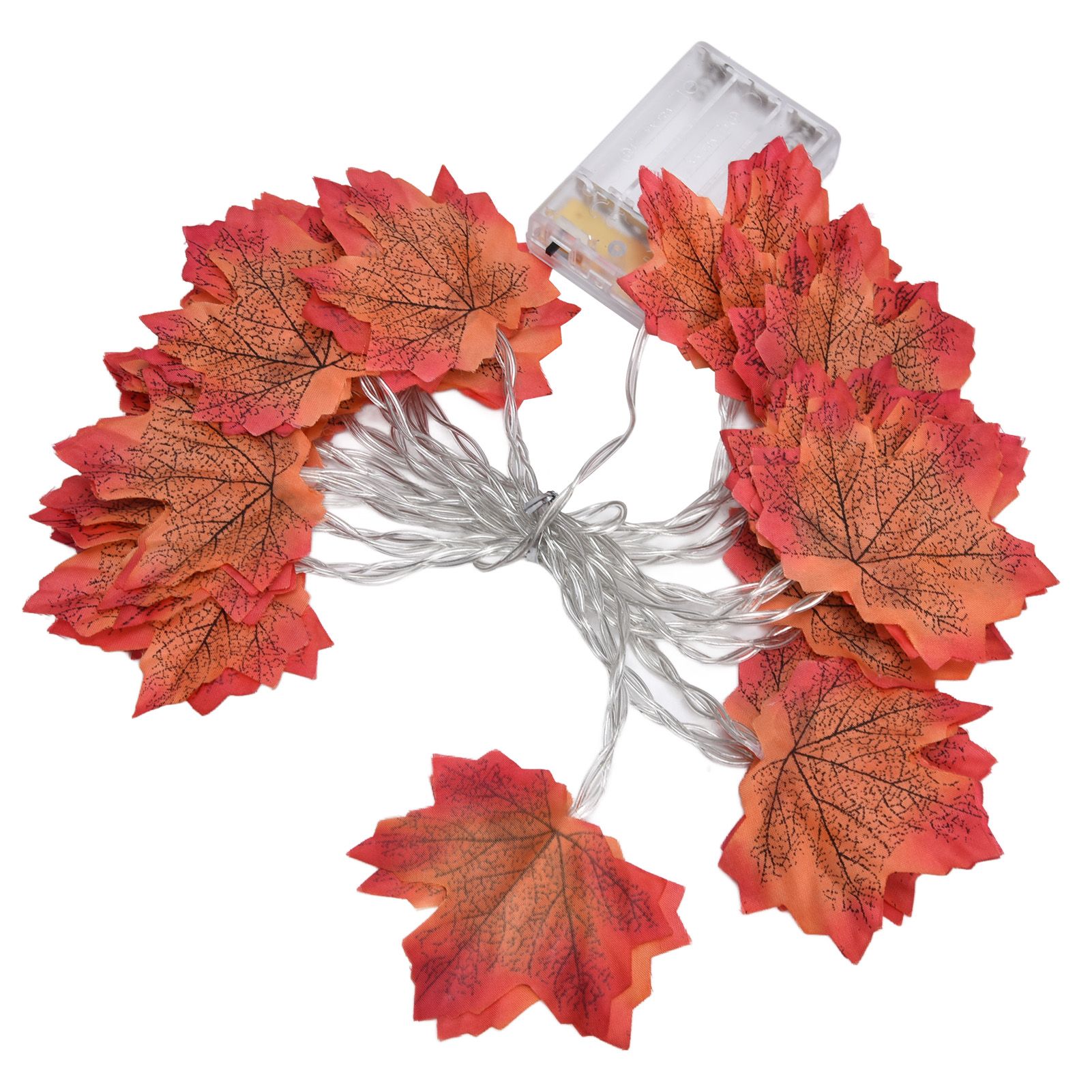 Maple Leaves String Lights LED Fall Lighted Garland Thanksgiving Decorations view 4