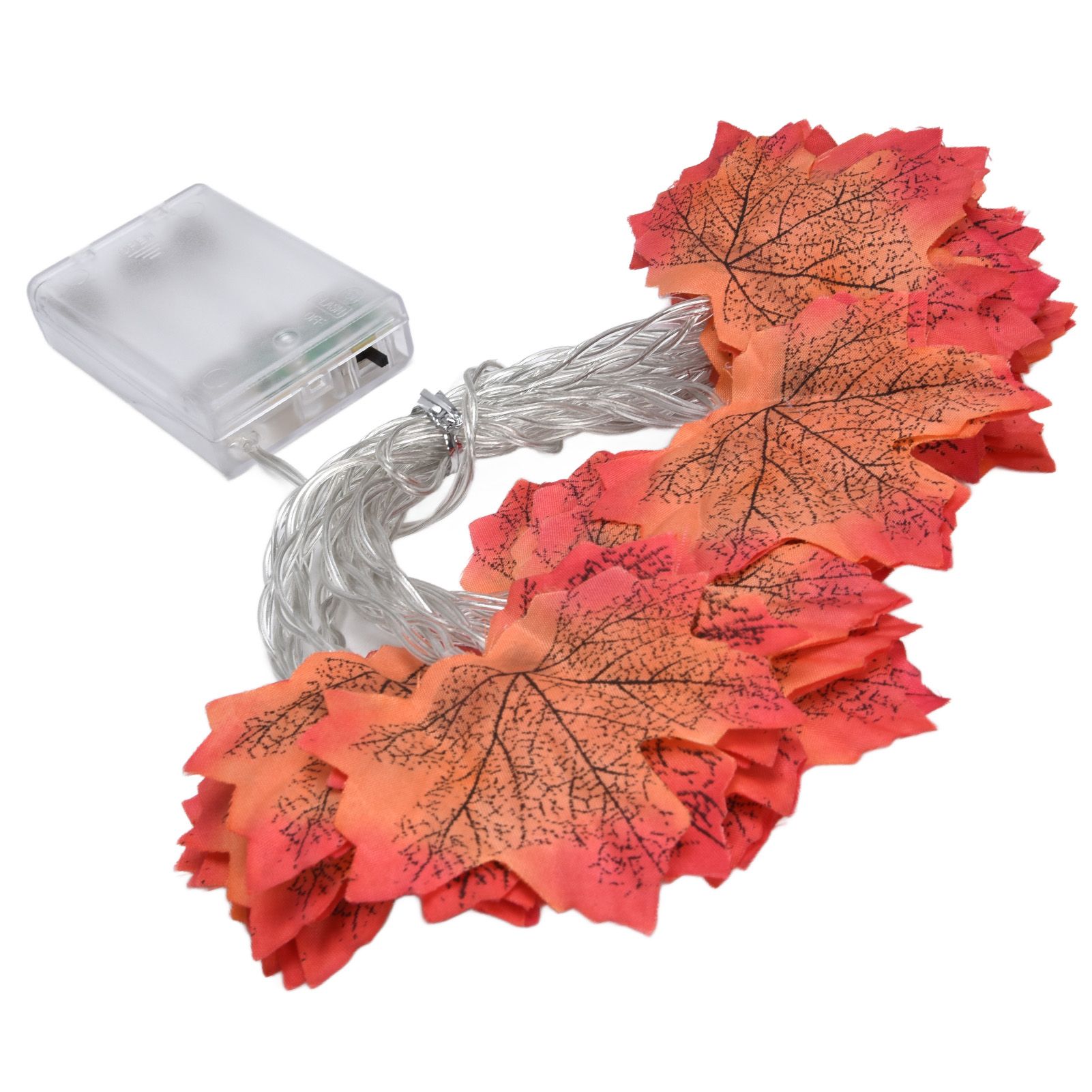 Maple Leaves String Lights LED Fall Lighted Garland Thanksgiving Decorations view 6