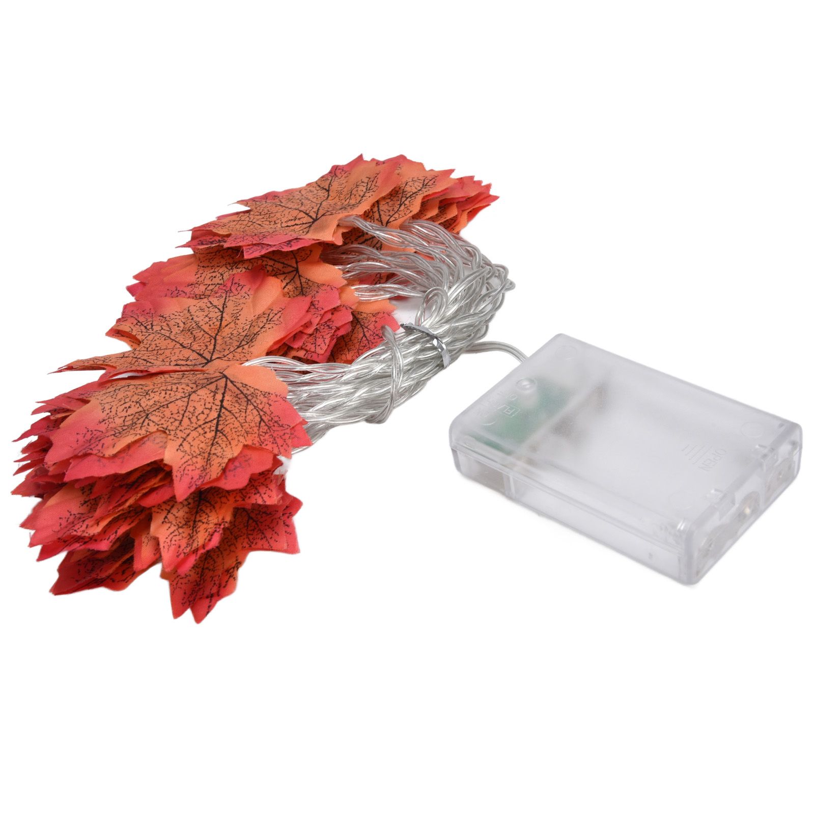 Maple Leaves String Lights LED Fall Lighted Garland Thanksgiving Decorations view 7