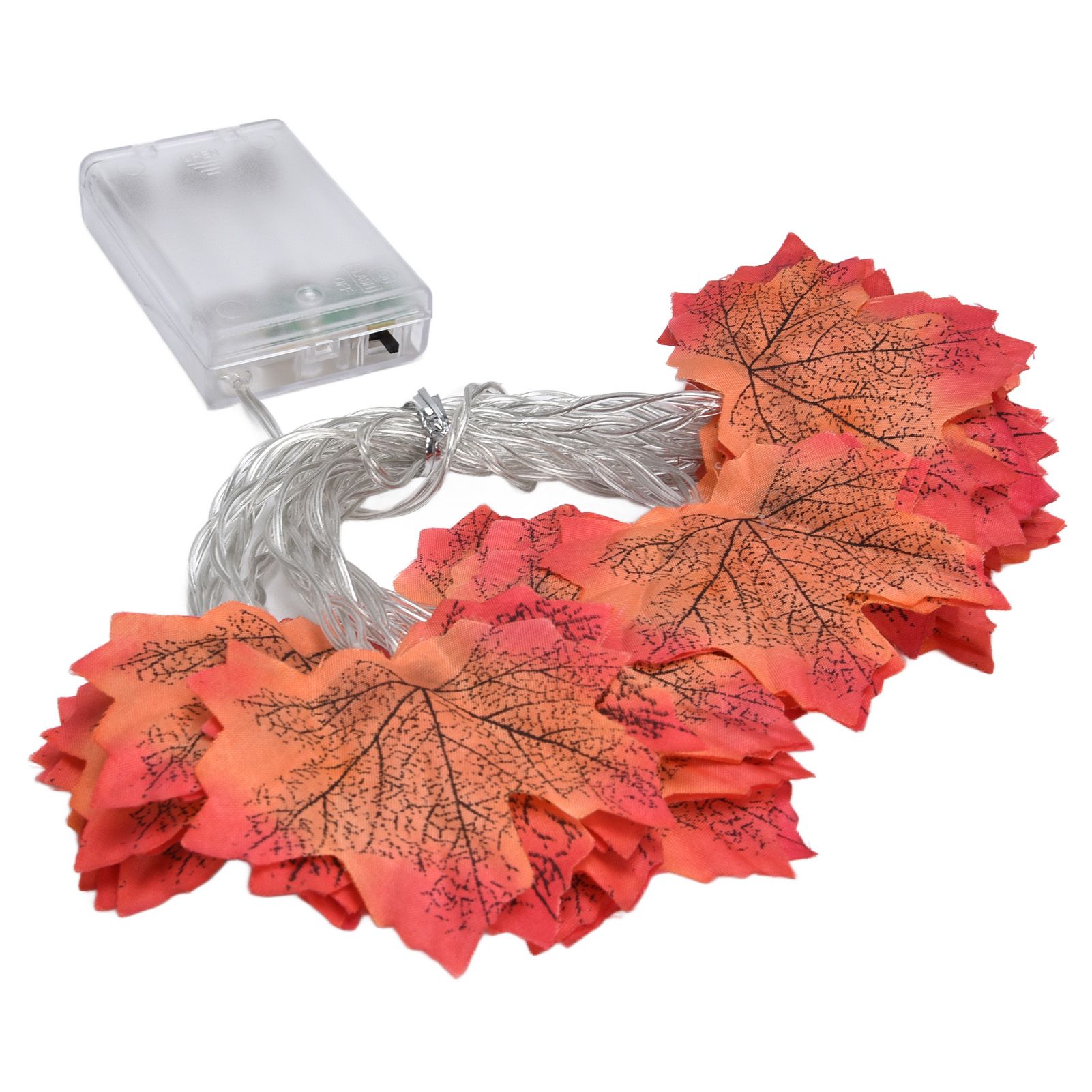 Maple Leaves String Lights LED Fall Lighted Garland Thanksgiving Decorations view 8