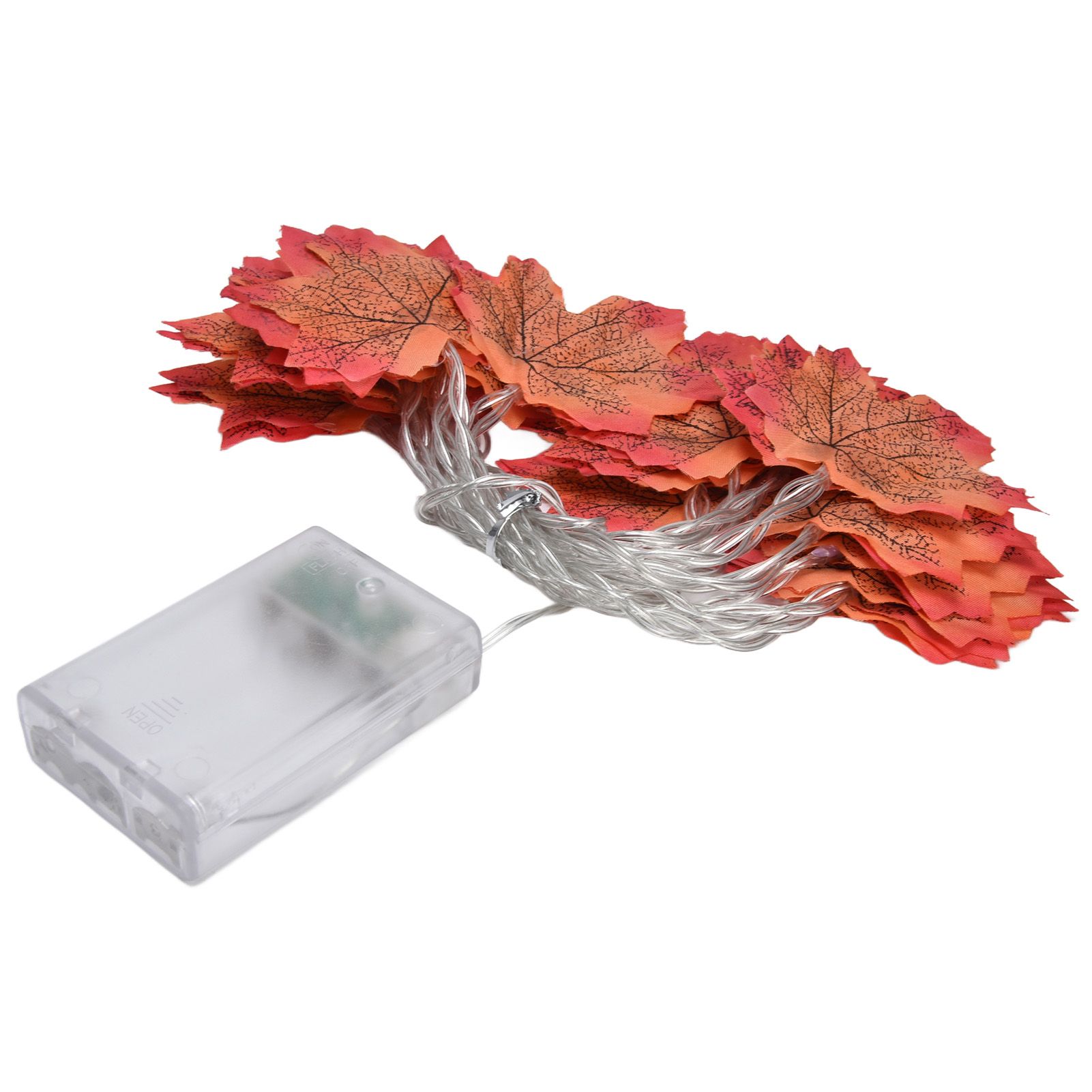 Maple Leaves String Lights LED Fall Lighted Garland Thanksgiving Decorations view 9
