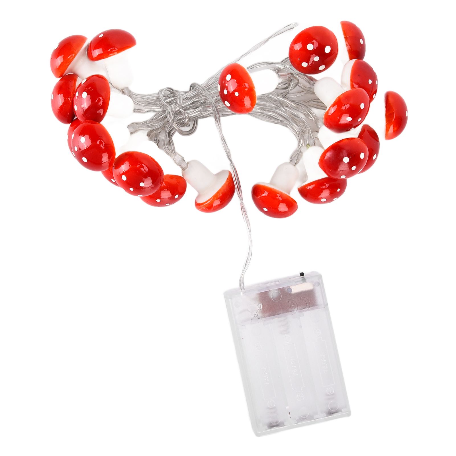 LED Light String 7.2ft 20 Red Muschroom Dedor LED String Light for Christmas view 7