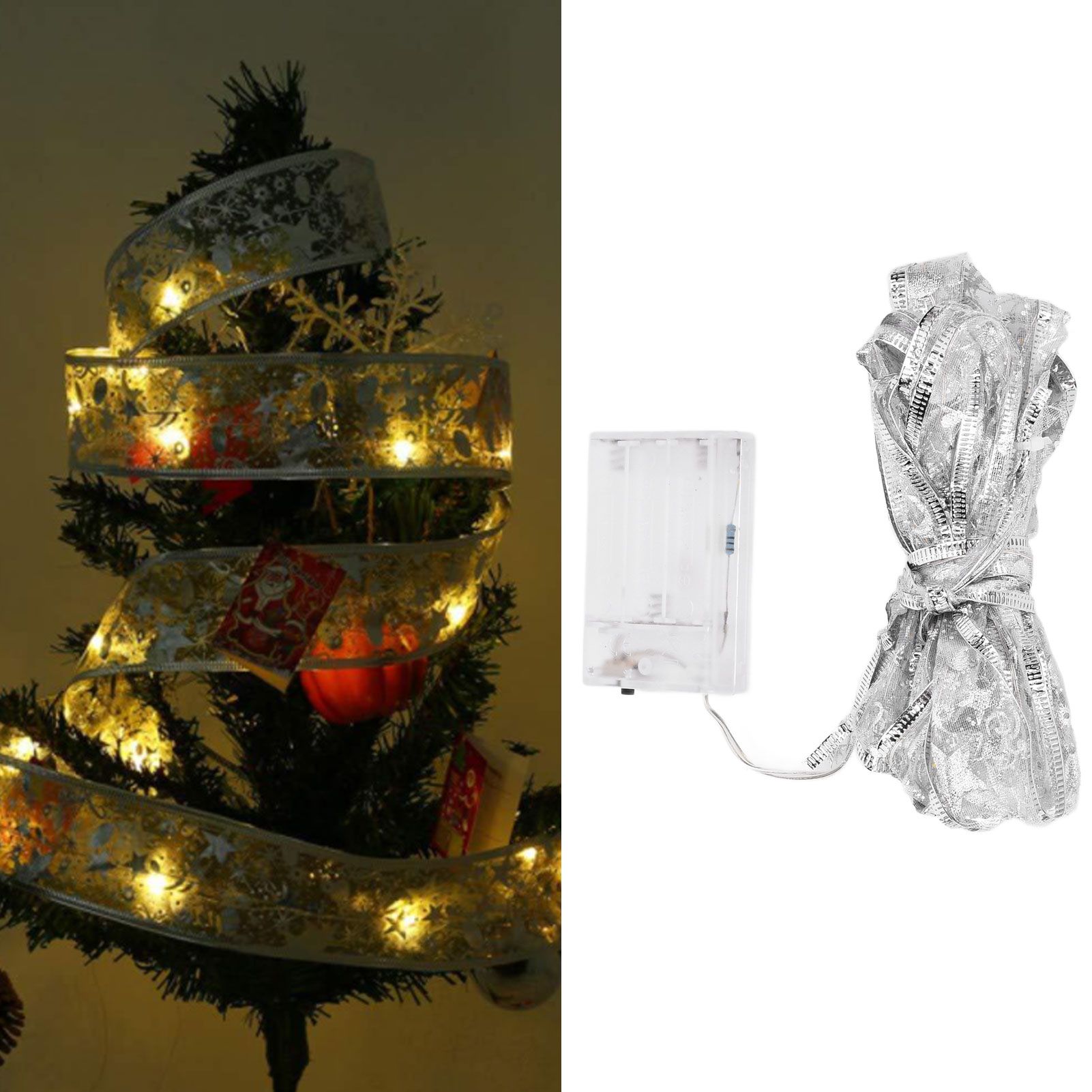Ribbon String Lights 40LED Decorative Light Strings for Festival Holiday Party view 12