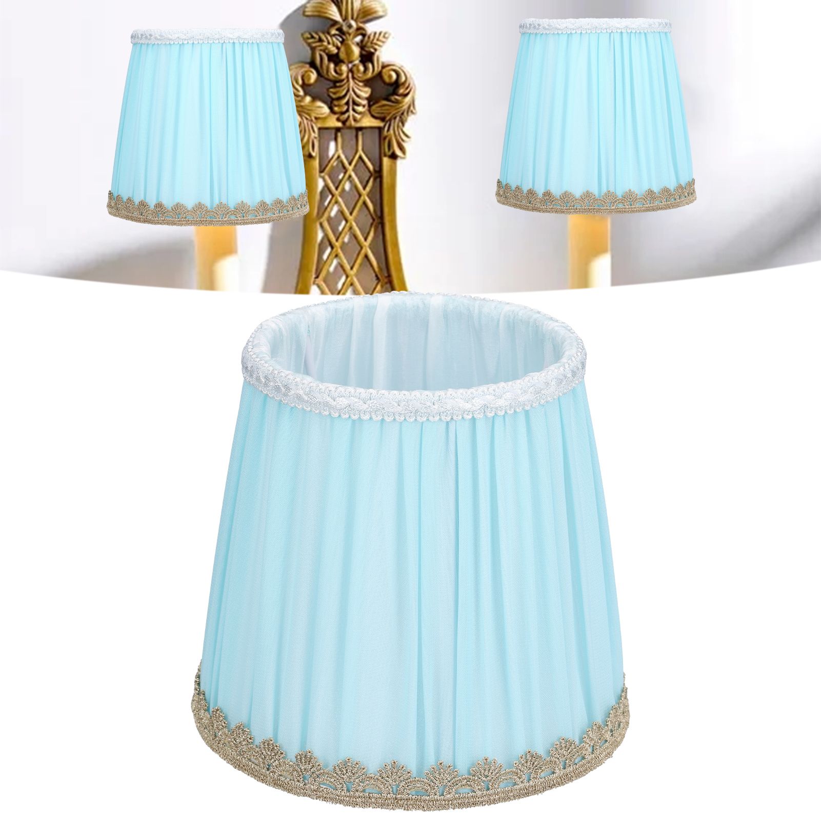 Cloth Lamp Shade Chandelier Fabric Shades for Desk Nightstand Lamps Bedroom view 11
