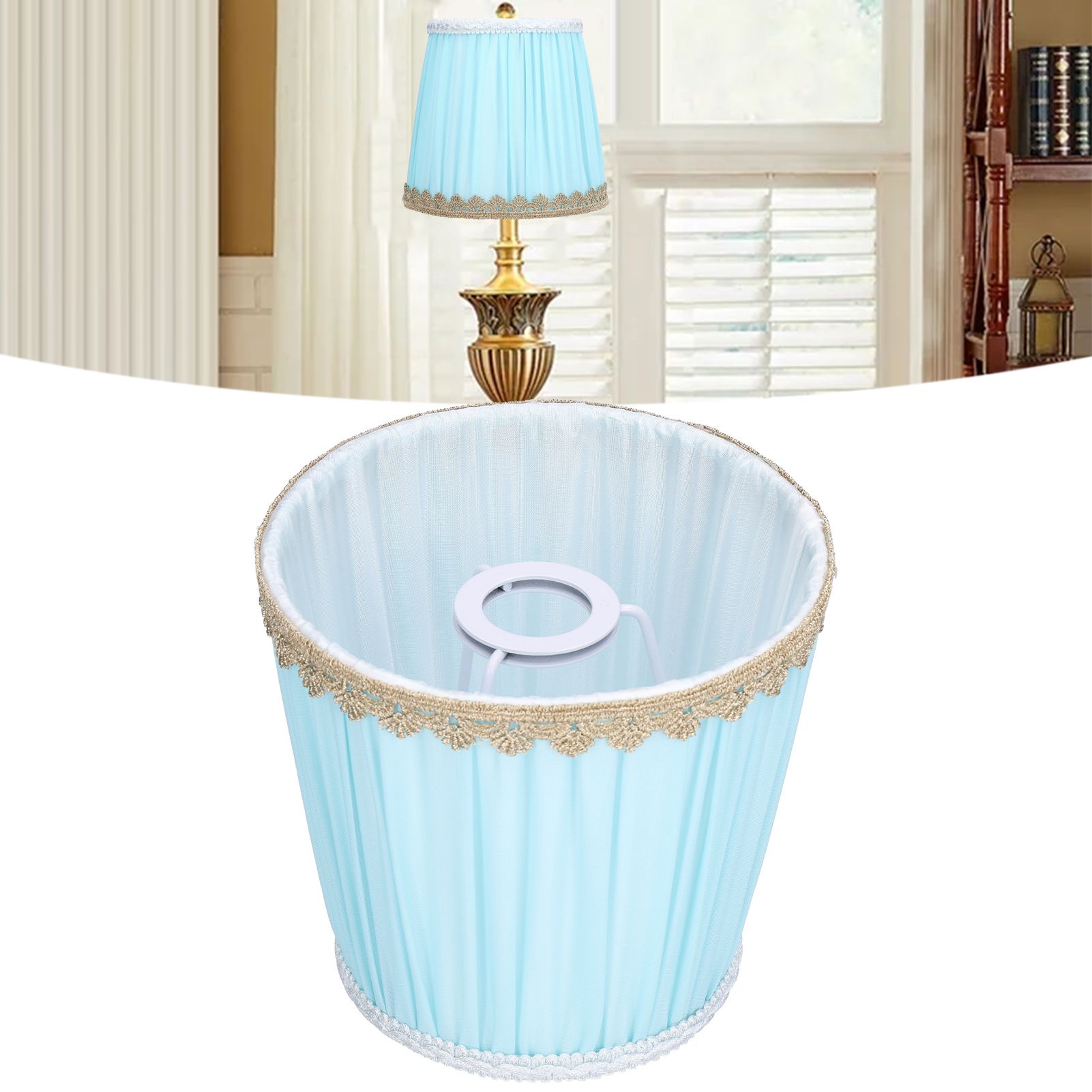 Cloth Lamp Shade Chandelier Fabric Shades for Desk Nightstand Lamps Bedroom view 12