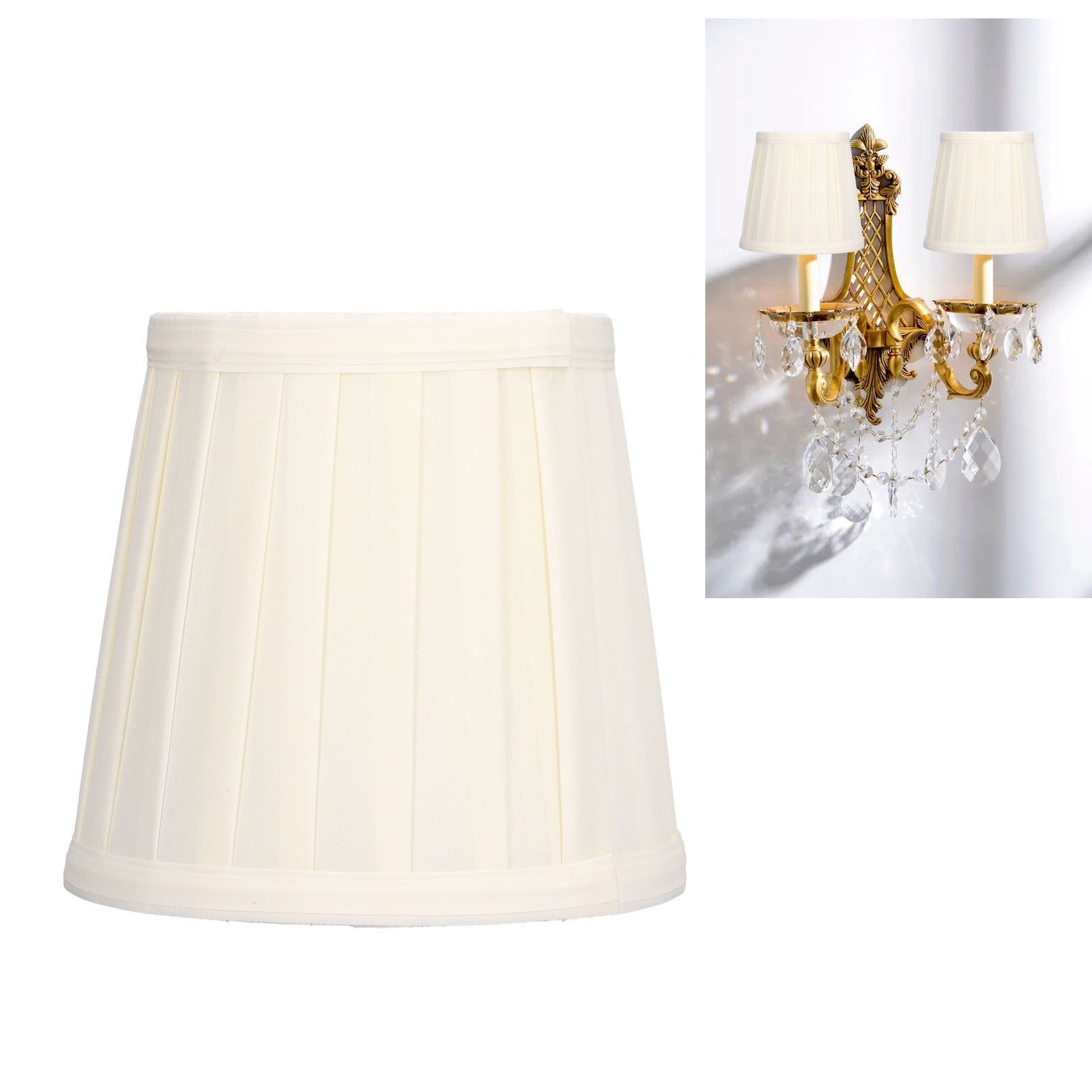 3Pcs Fabric Lampshade 6inx5.5inx4in Safe Exquisite High Light Transmittance view 12