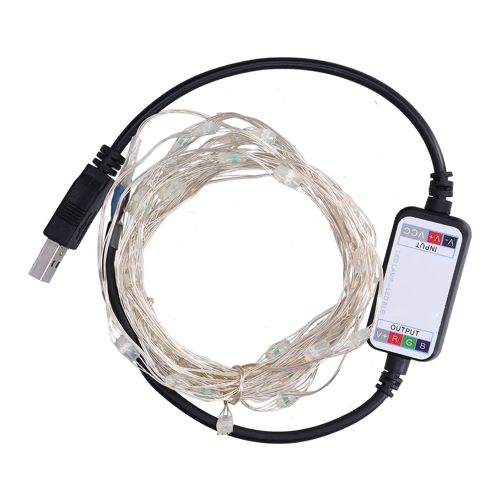 String Lights USB LED Colorful RGB Waterproof Copper Wire Music Light String view 9