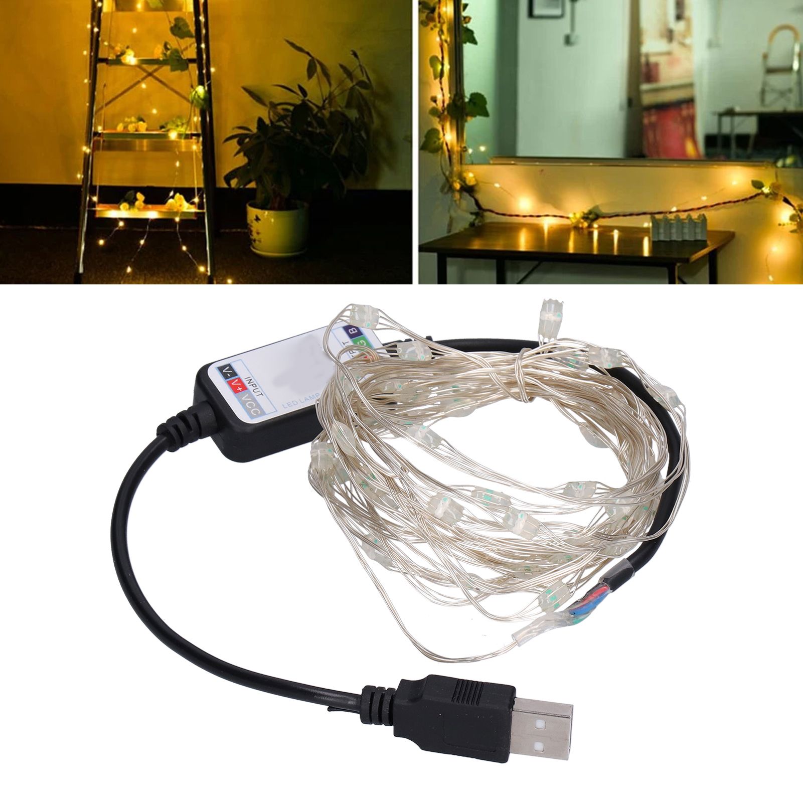 String Lights USB LED Colorful RGB Waterproof Copper Wire Music Light String view 12