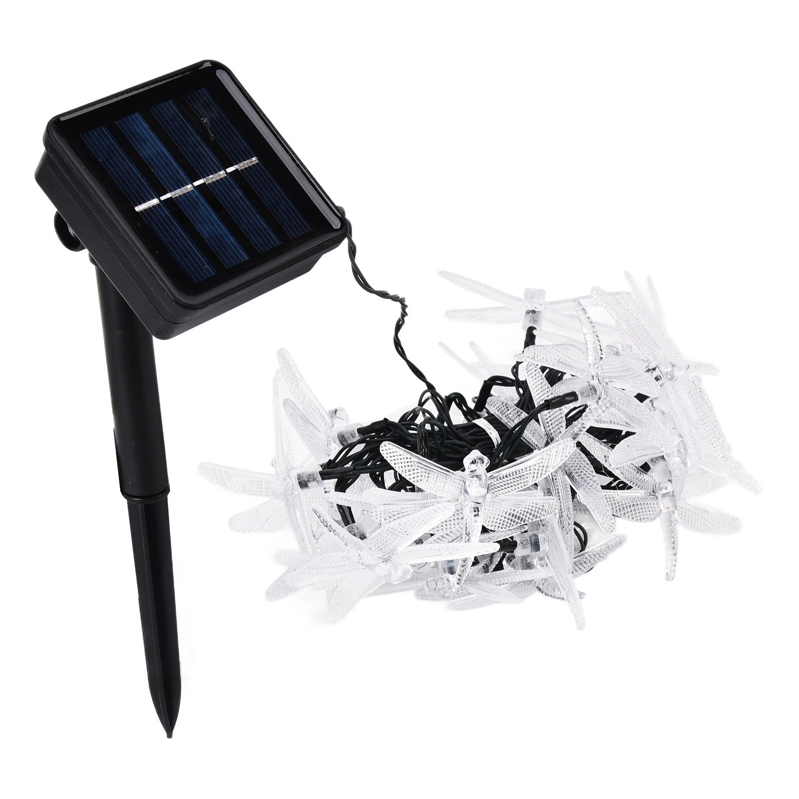 Dragonfly Solar String Lights 30LEDs Solar Powered Fairy Lights Waterproof view 4