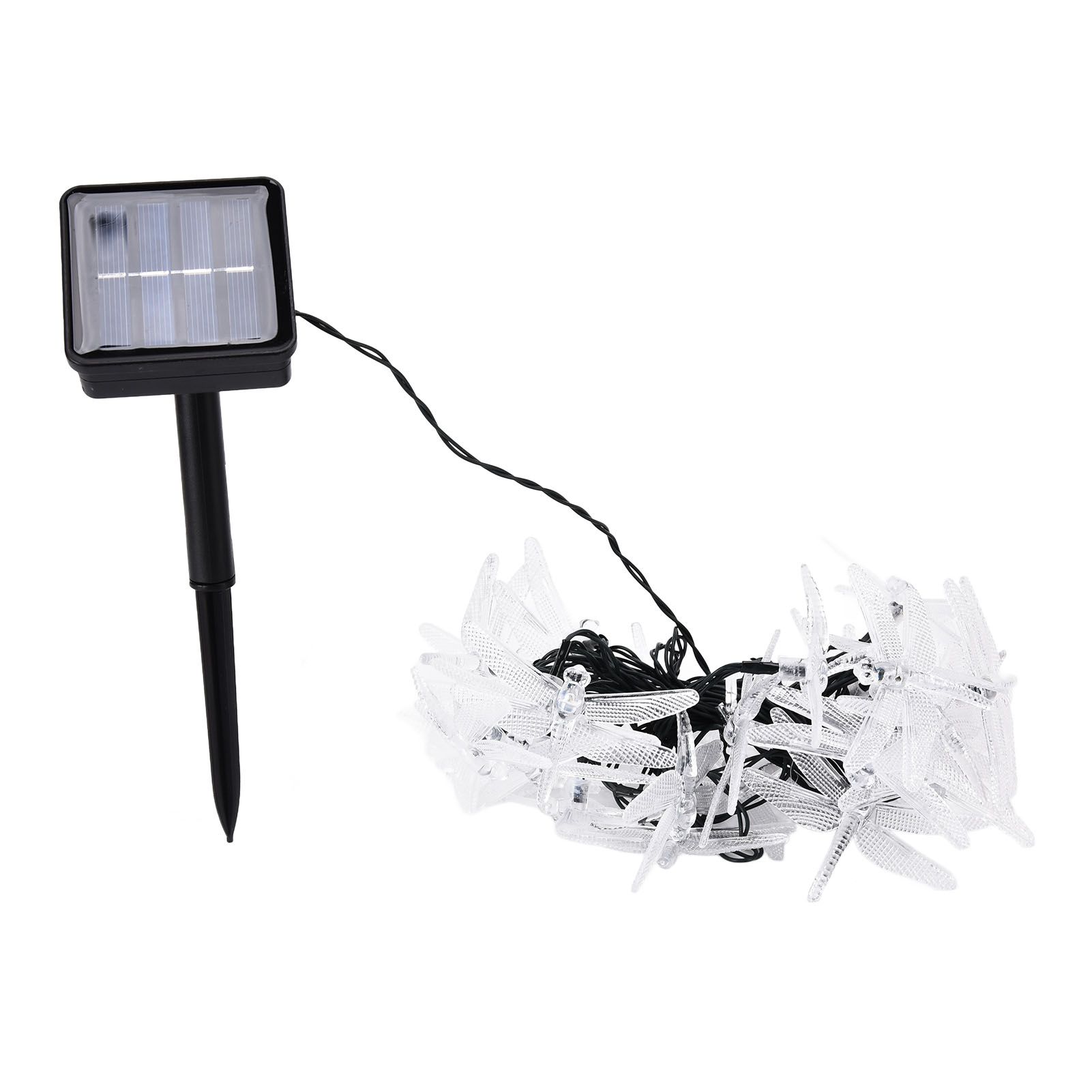 Dragonfly Solar String Lights 30LEDs Solar Powered Fairy Lights Waterproof view 2