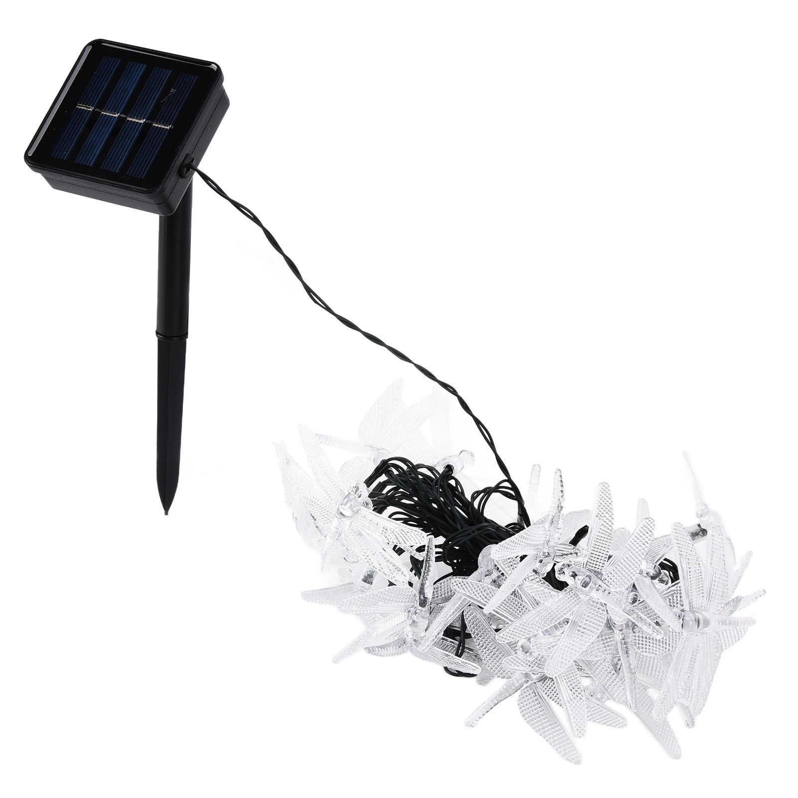 Dragonfly Solar String Lights 30LEDs Solar Powered Fairy Lights Waterproof view 3