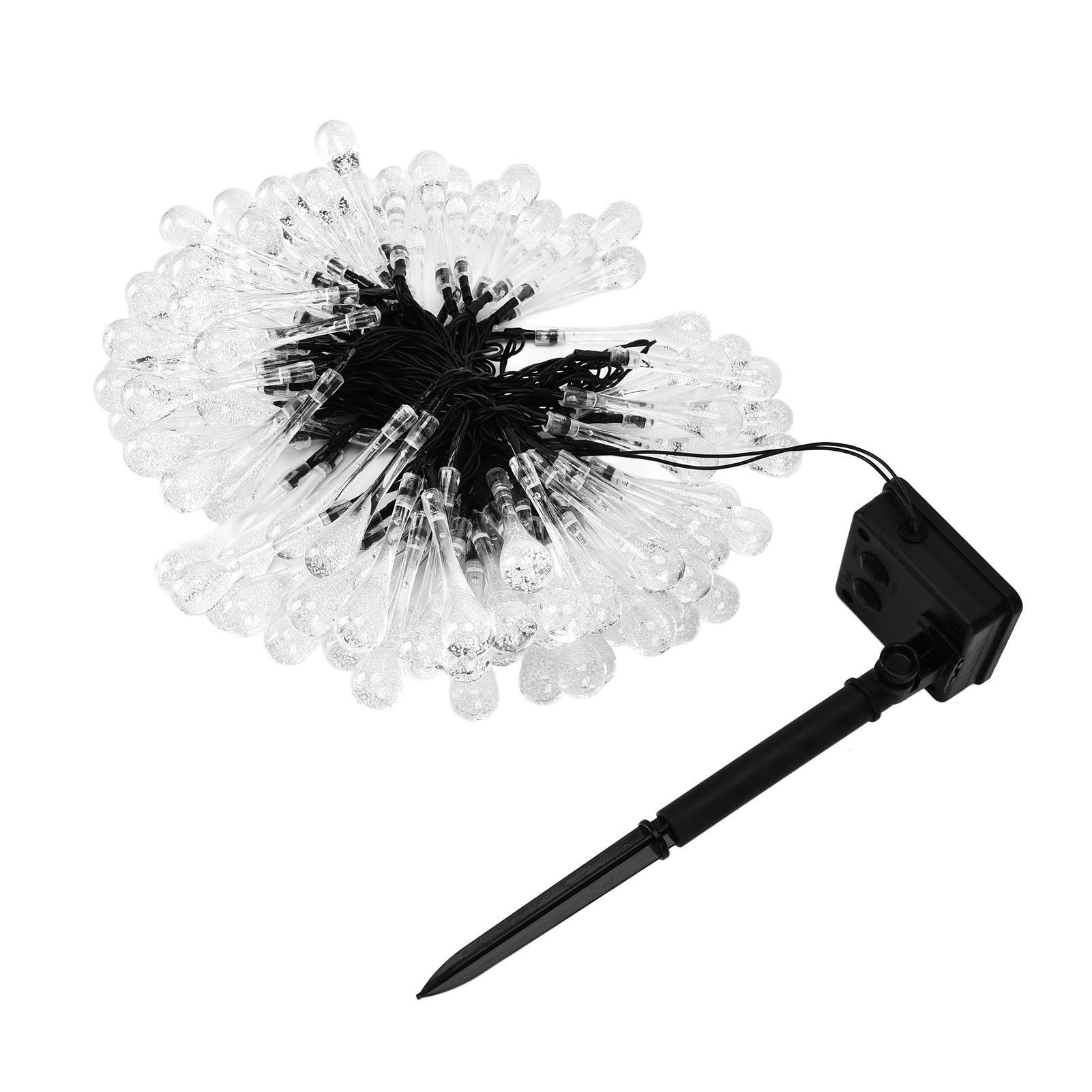 100LEDs String Lights Solar Powered Fairy Lamp 12m/39.3ft Waterproof Drop view 5