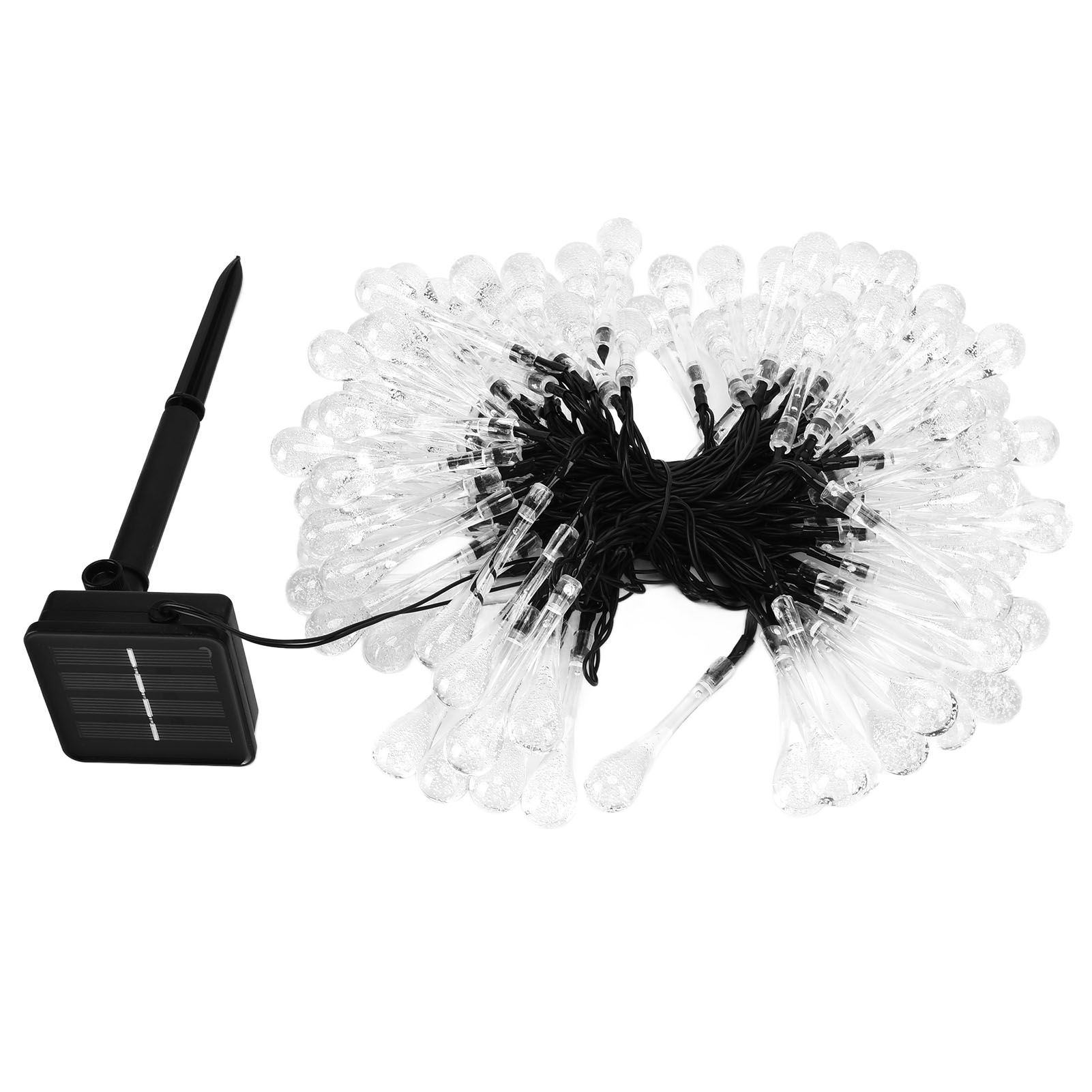 100LEDs String Lights Solar Powered Fairy Lamp 12m/39.3ft Waterproof Drop view 9