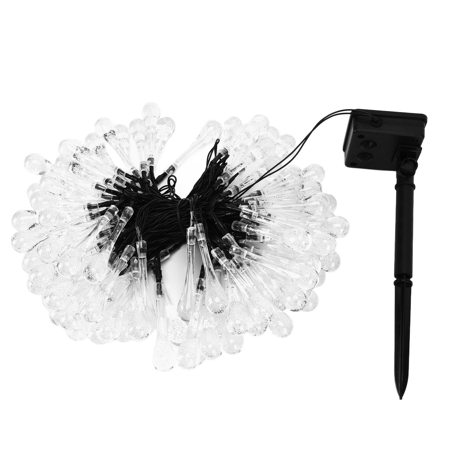 100LEDs String Lights Solar Powered Fairy Lamp 12m/39.3ft Waterproof Drop view 6