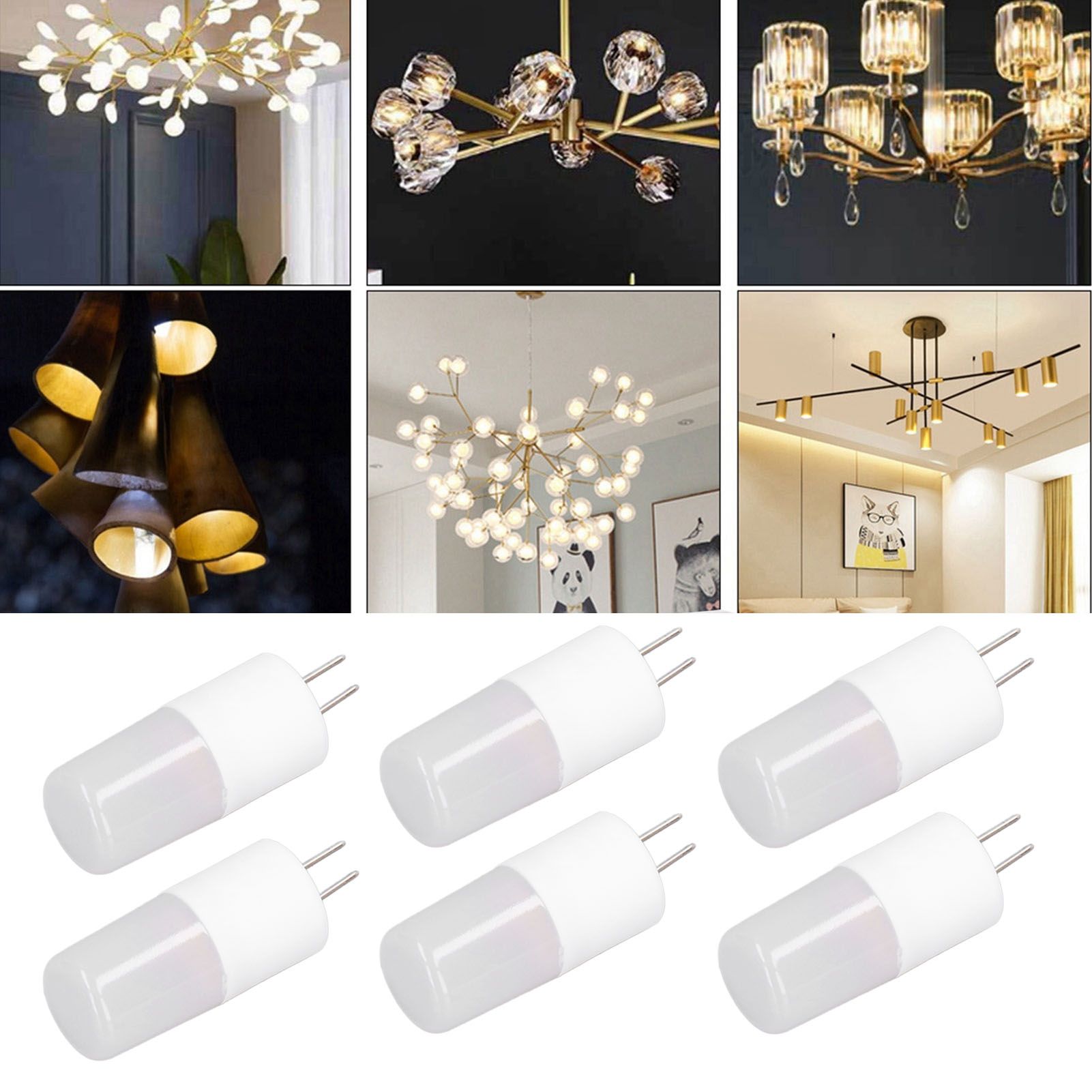 10PCS G4 Light Bulb Warm White LED Light Ceiling Lamp Bulb AC12V Wall Lamp view 11
