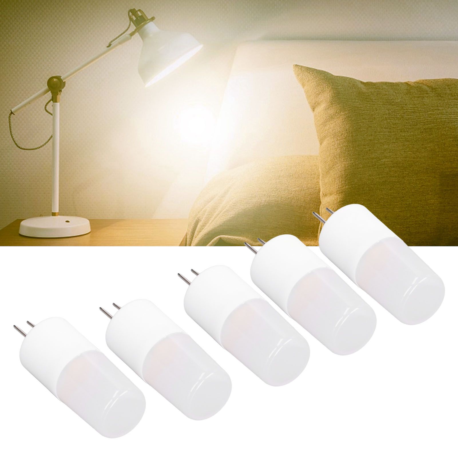 10PCS G4 Light Bulb Warm White LED Light Ceiling Lamp Bulb AC12V Wall Lamp view 12