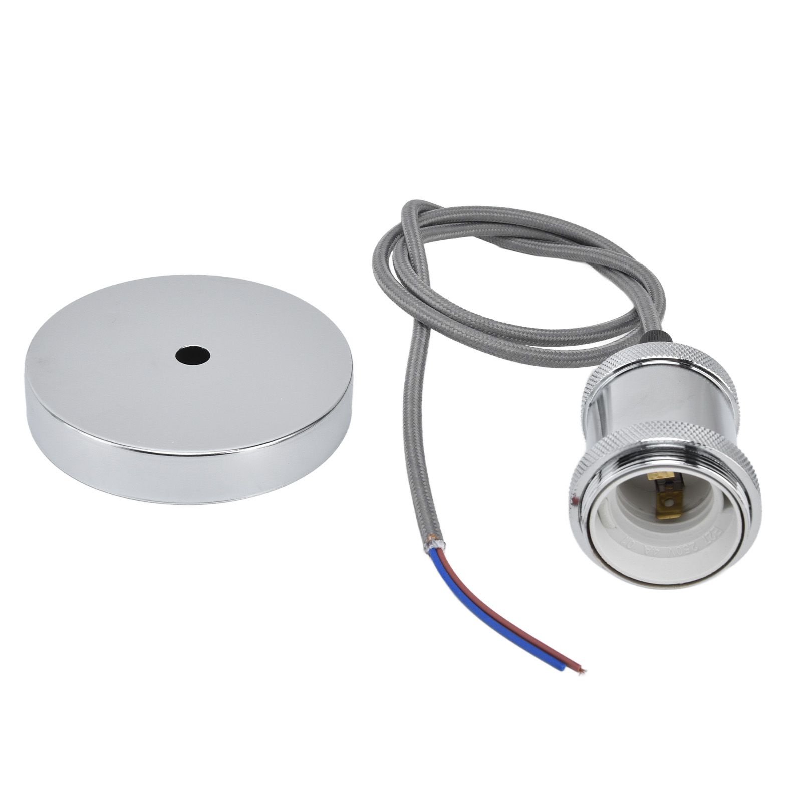 E27 Lamp Holder with Cord Vintage Pendant Light Lampholder for Bedroom 100‑240V view 2