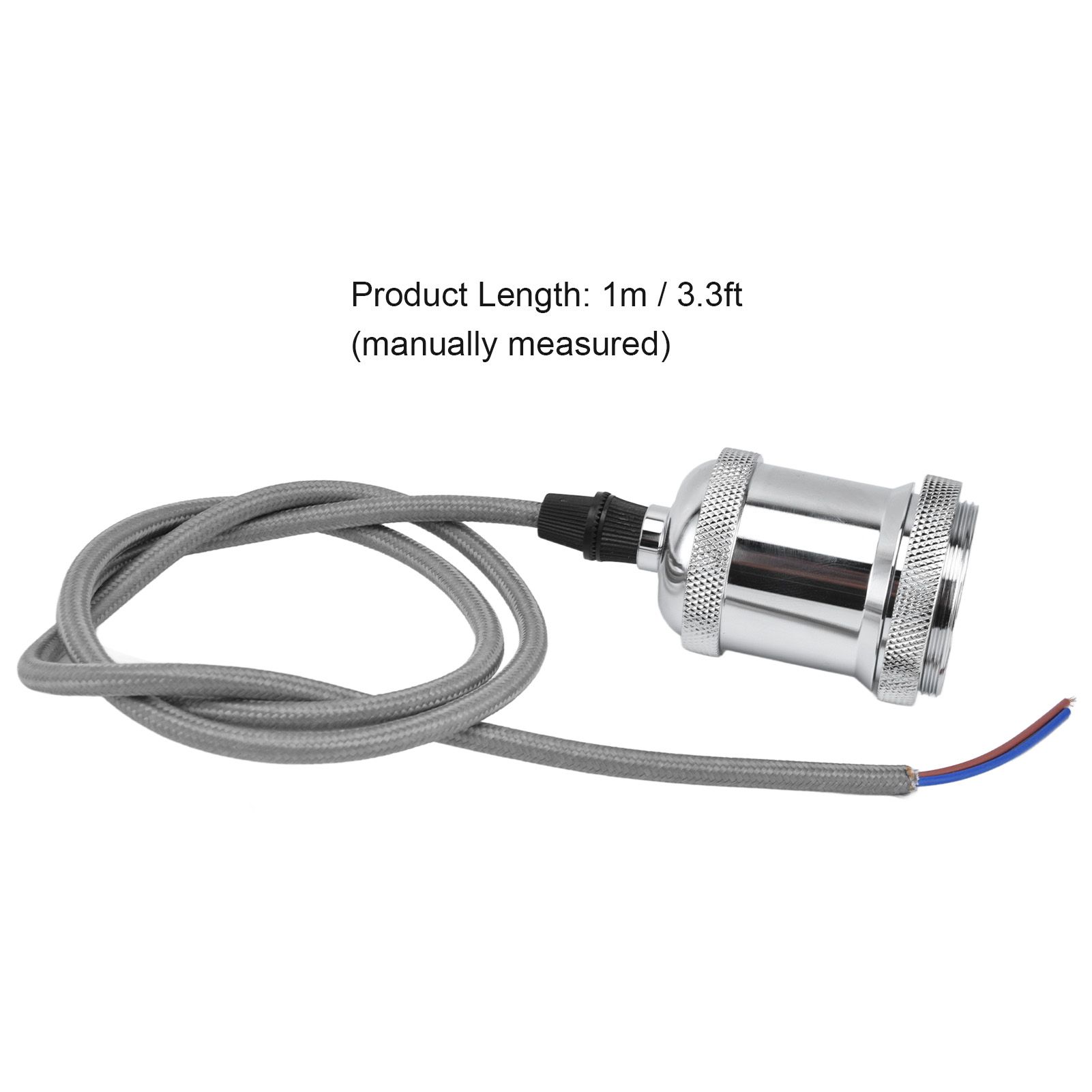 E27 Lamp Holder with Cord Vintage Pendant Light Lampholder for Bedroom 100‑240V view 14