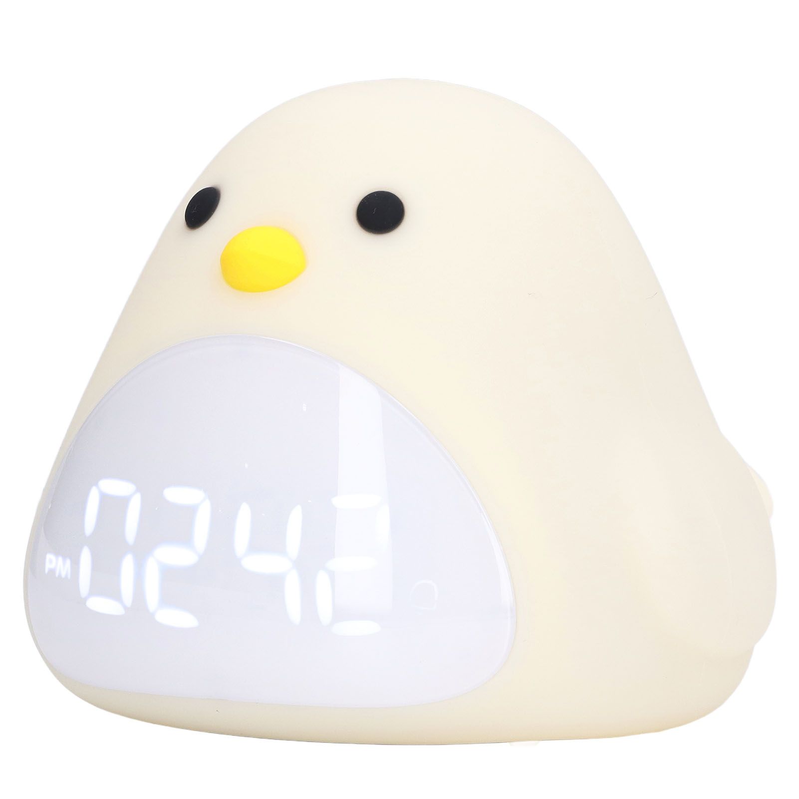 Cute Bird Alarm Clock Light LED Night Lamp USB Charging Cartoon Clock Night view 8