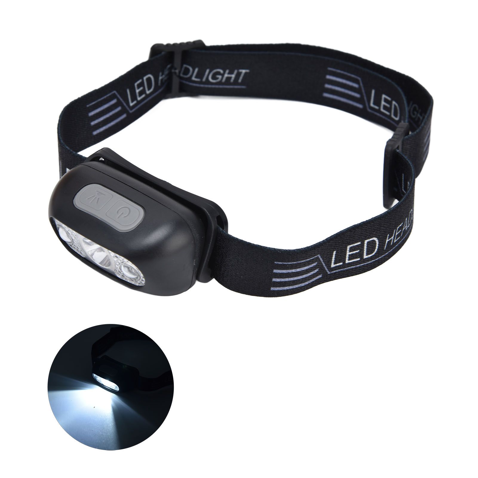 LED Headlamp Multifunctional Adjustable Angle Waterproof USB Charging Motion view 9