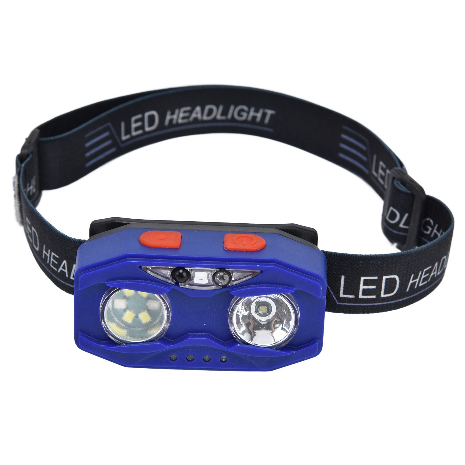 LED Headlamp Smart Switch Waving Induction USB Charging Waterproof Dual Light view 2