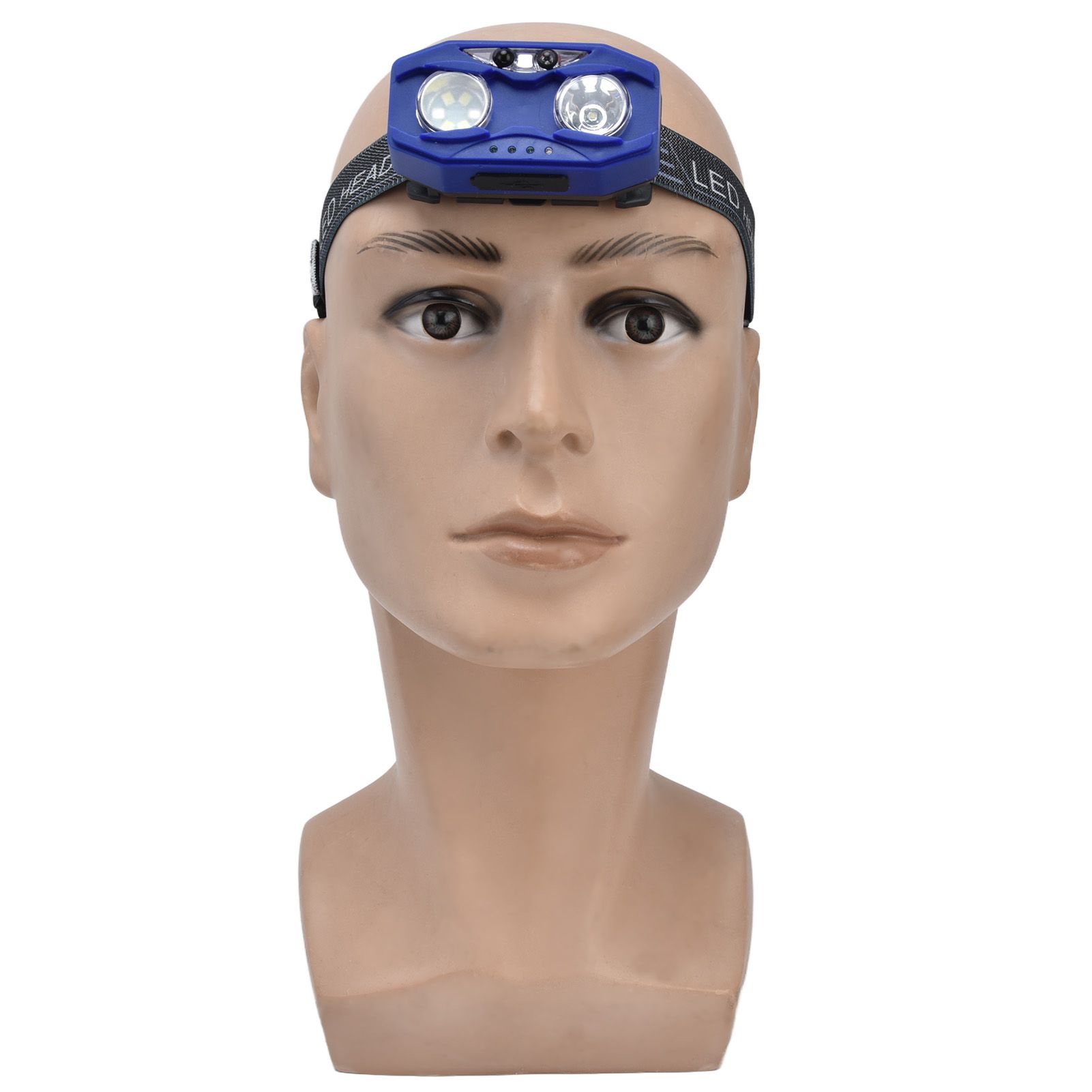 LED Headlamp Smart Switch Waving Induction USB Charging Waterproof Dual Light view 6