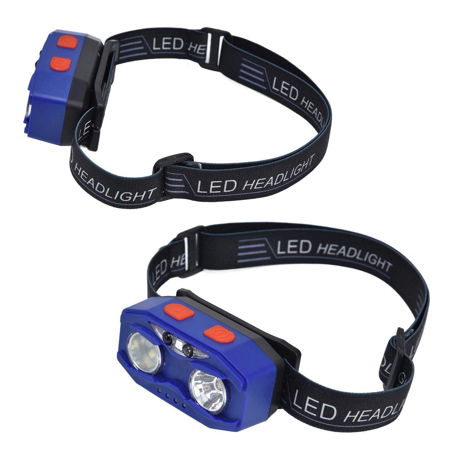 LED Headlamp Smart Switch Waving Induction USB Charging Waterproof Dual Light view 8