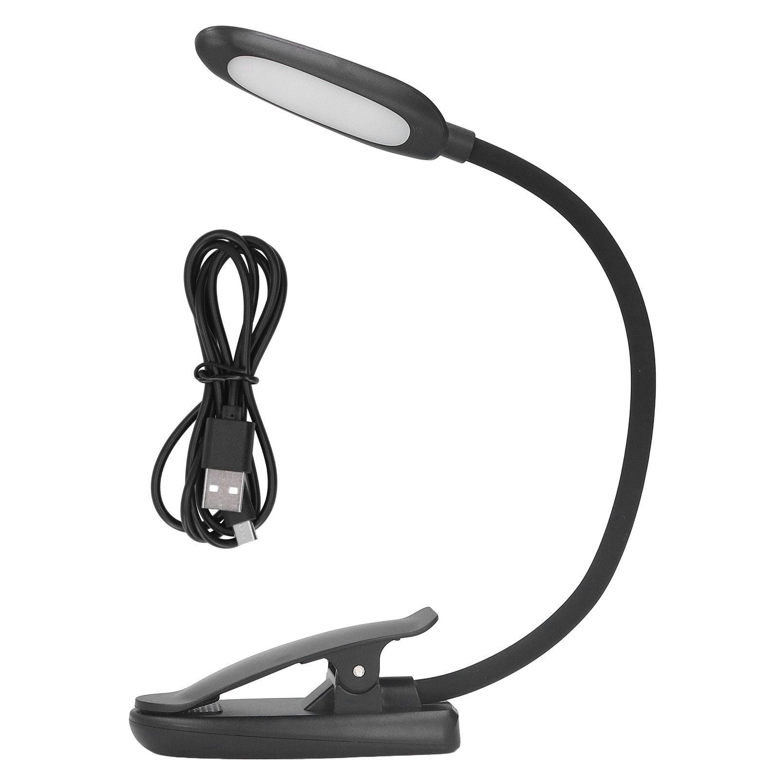 Clip On Light Reading Light 6 LED USB Charging Desk Lamp with 360° Flexible