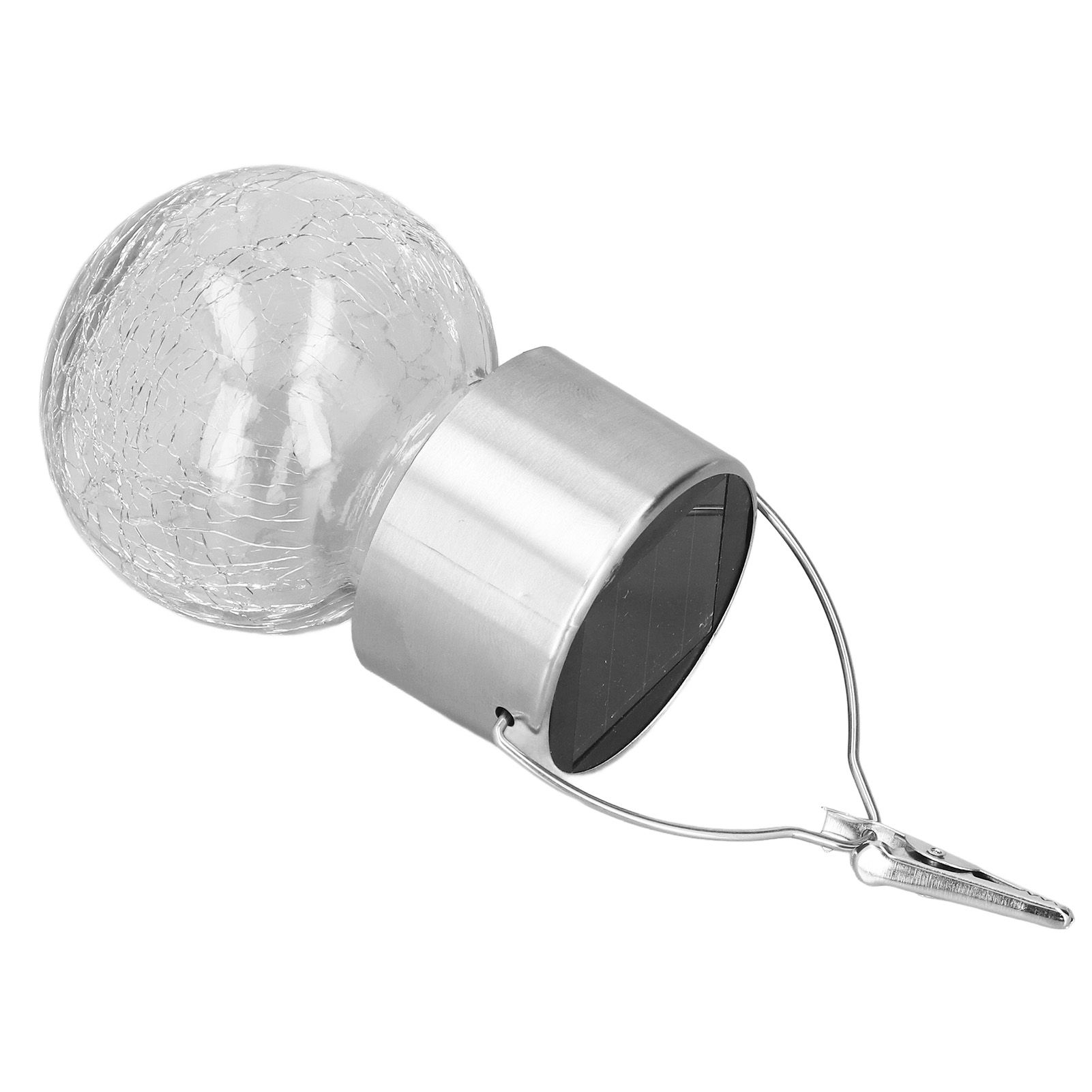 Hanging Solar Lights Glass Ball Shape Crack Pattern Energy Saving Solar view 9