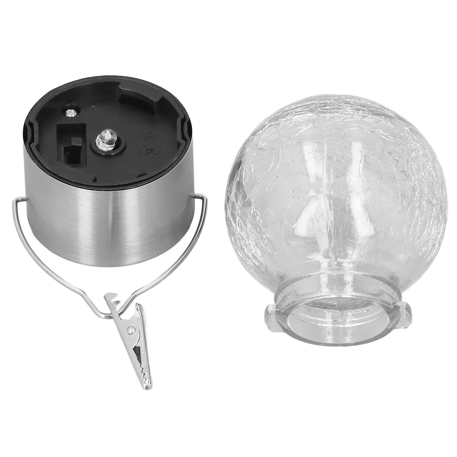 Hanging Solar Lights Glass Ball Shape Crack Pattern Energy Saving Solar view 10
