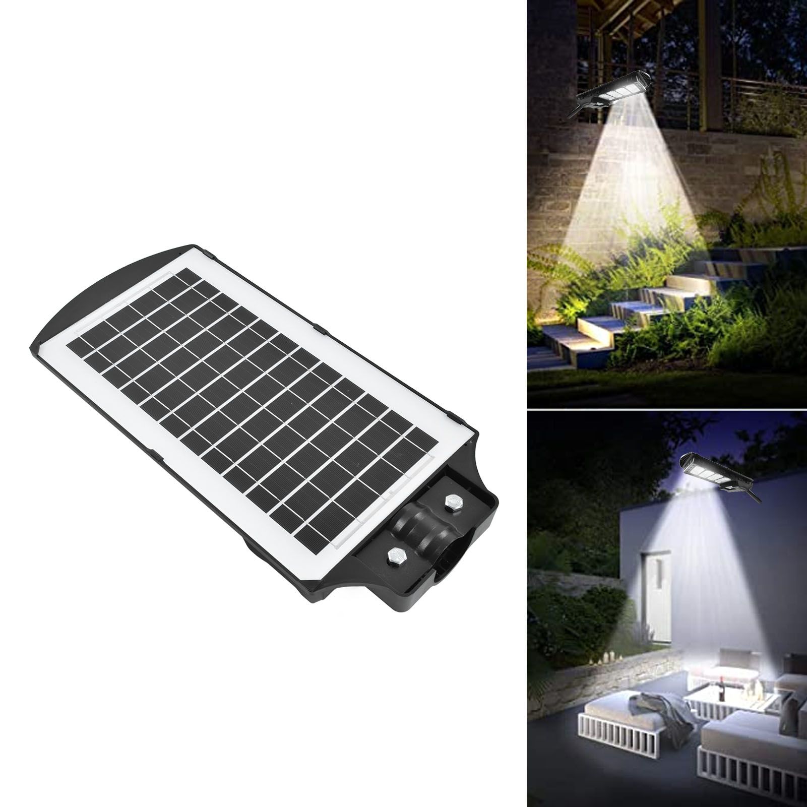 Solar Street Light 200LED IP65 Waterproof 300W Motion Sensor Timing Outdoor view 11