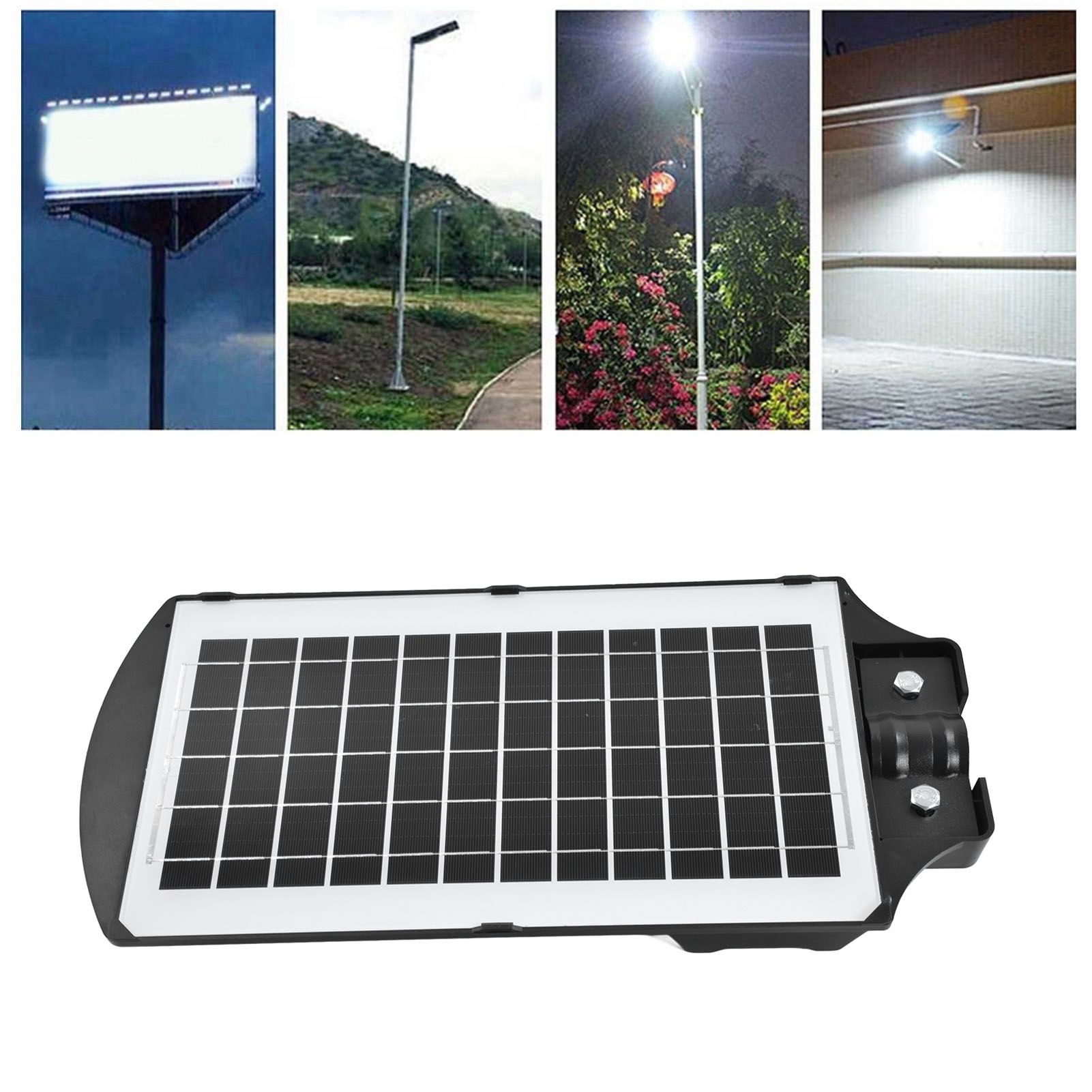 Solar Street Light 200LED IP65 Waterproof 300W Motion Sensor Timing Outdoor view 12