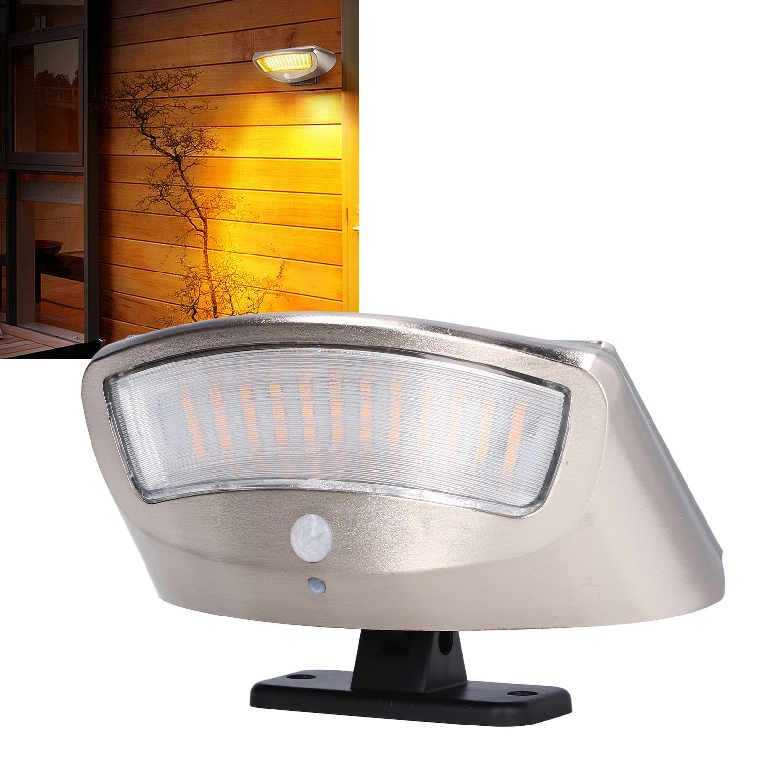 Solar Wall Lamp Super Bright 4 Modes Motion Sensing 600LM LED Solar Light for view 11