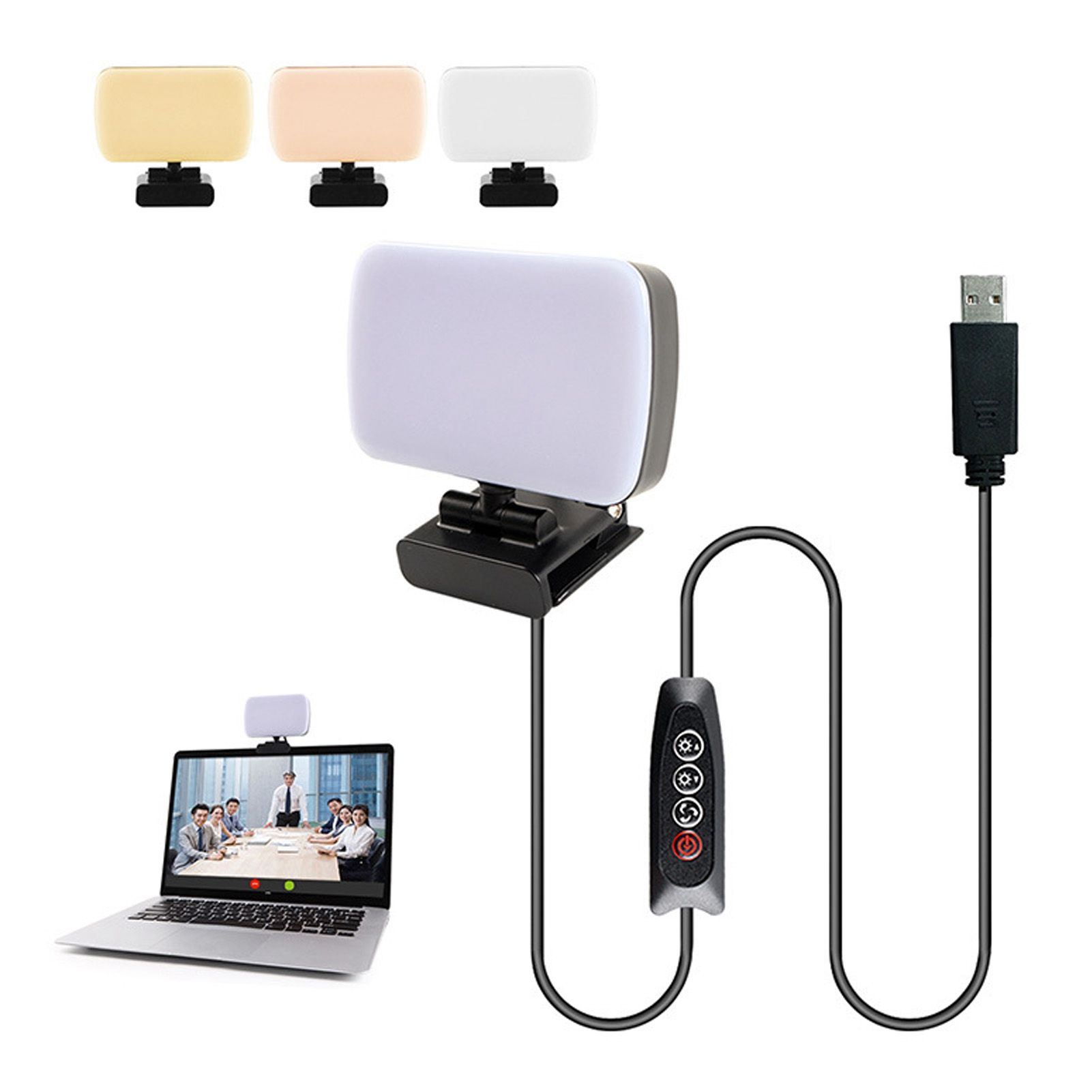 LED Fill Lights Clip On Type 360° Rotatable 10 Levels Adjustable Lamp for view 12