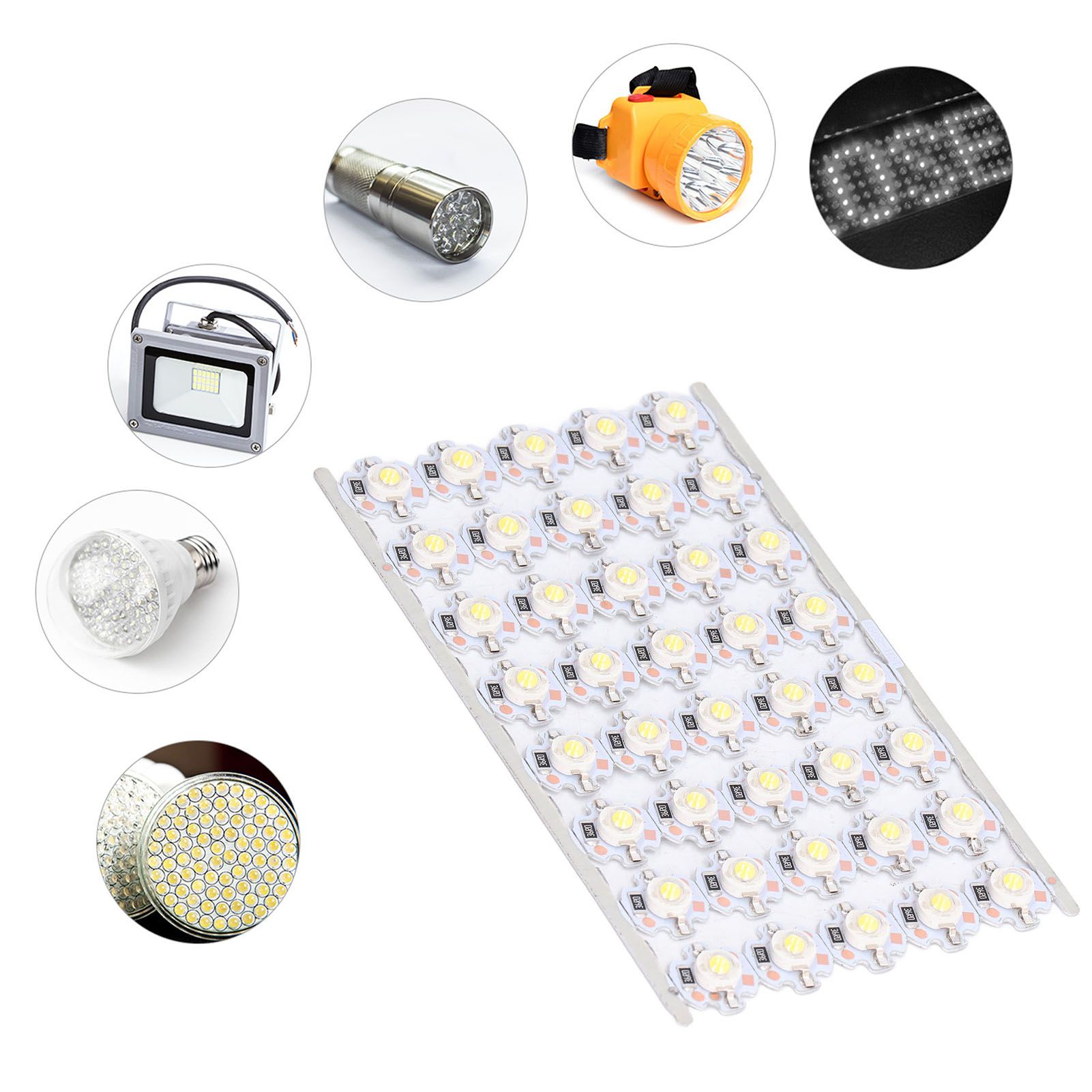 LED Chip Bulb High Brightness Energy Saving DIY Lamp Beads with Aluminum Plate view 12