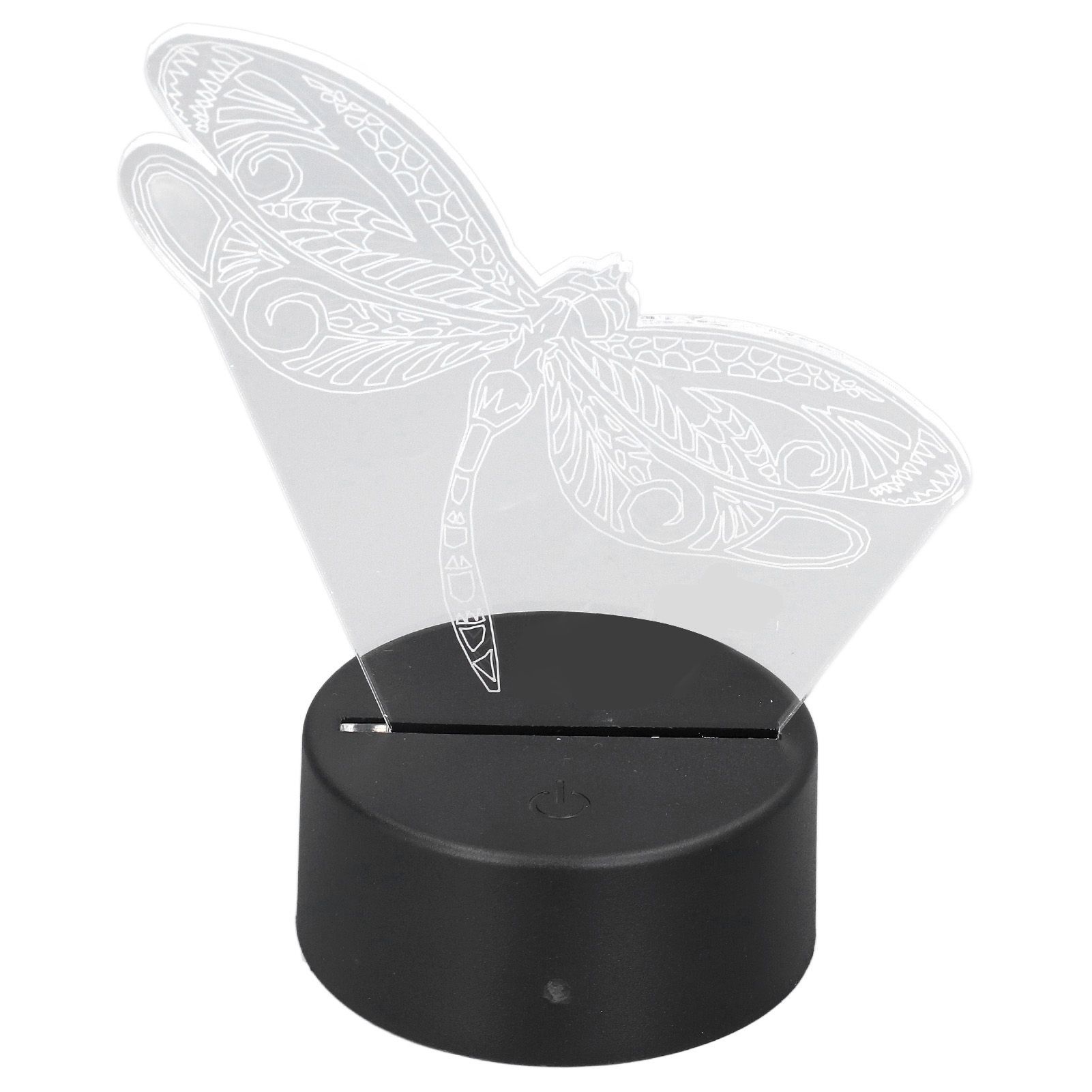 Dragonfly Pattern 3D Light 7 Color Changing LED Night Light USB Battery view 2