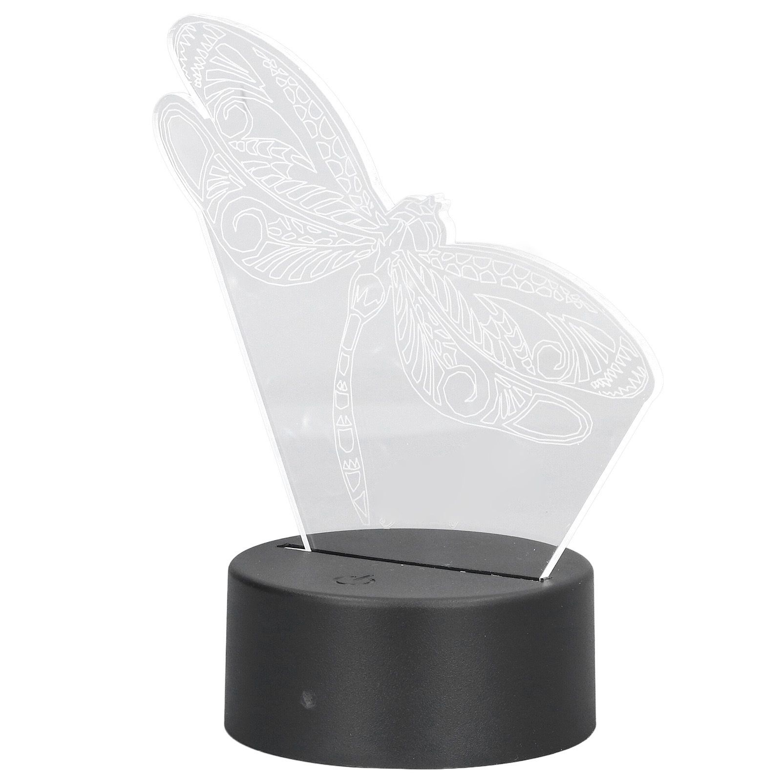 Dragonfly Pattern 3D Light 7 Color Changing LED Night Light USB Battery view 4