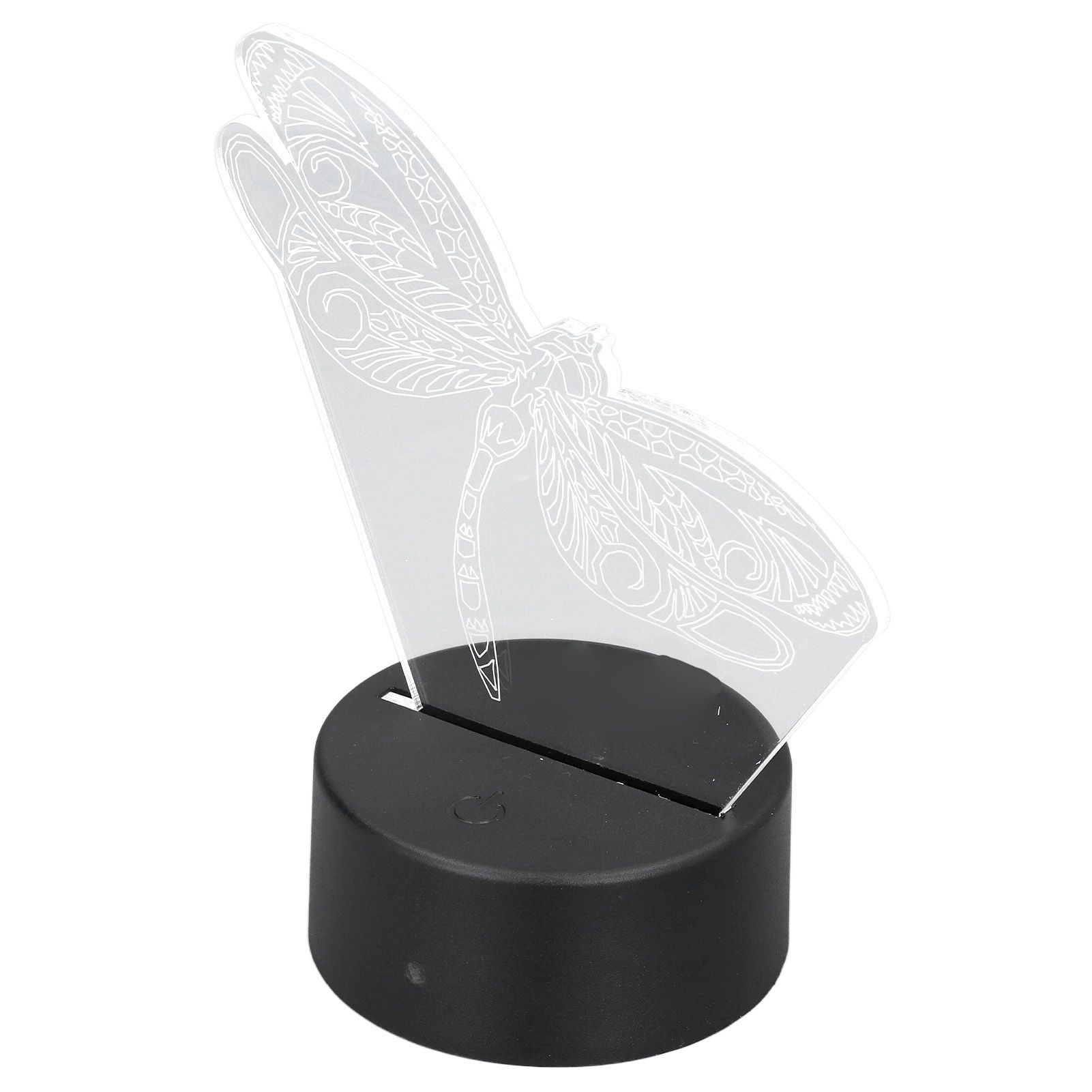 Dragonfly Pattern 3D Light 7 Color Changing LED Night Light USB Battery view 8