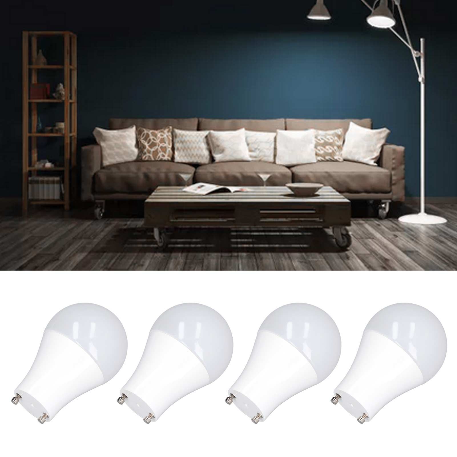 4PCS GU24 Light Bulb High Brightness Energy Saving LED A19 Light Bulb for view 11