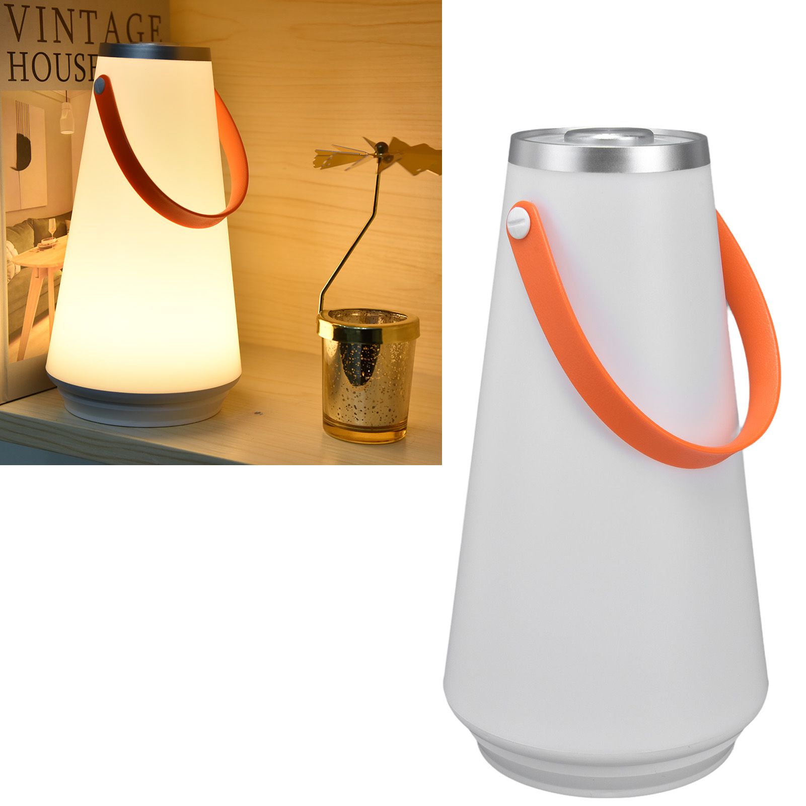 Night Light Lamp Portable Handle Design Touch Control Adjustable Brightness view 12