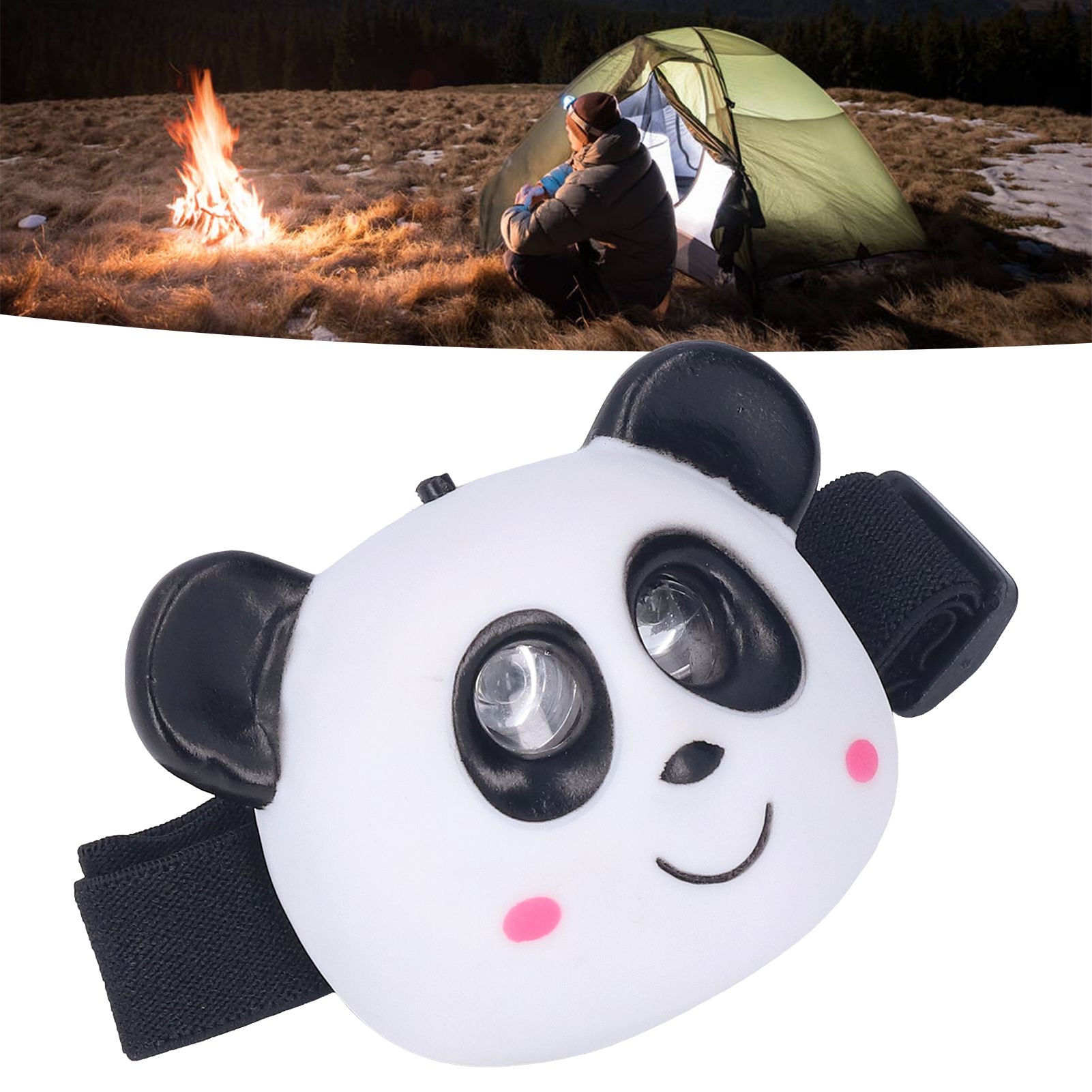 LED Animal Headlight Cute Cartoon White Light Portable Kids Headlamp for Children view 12