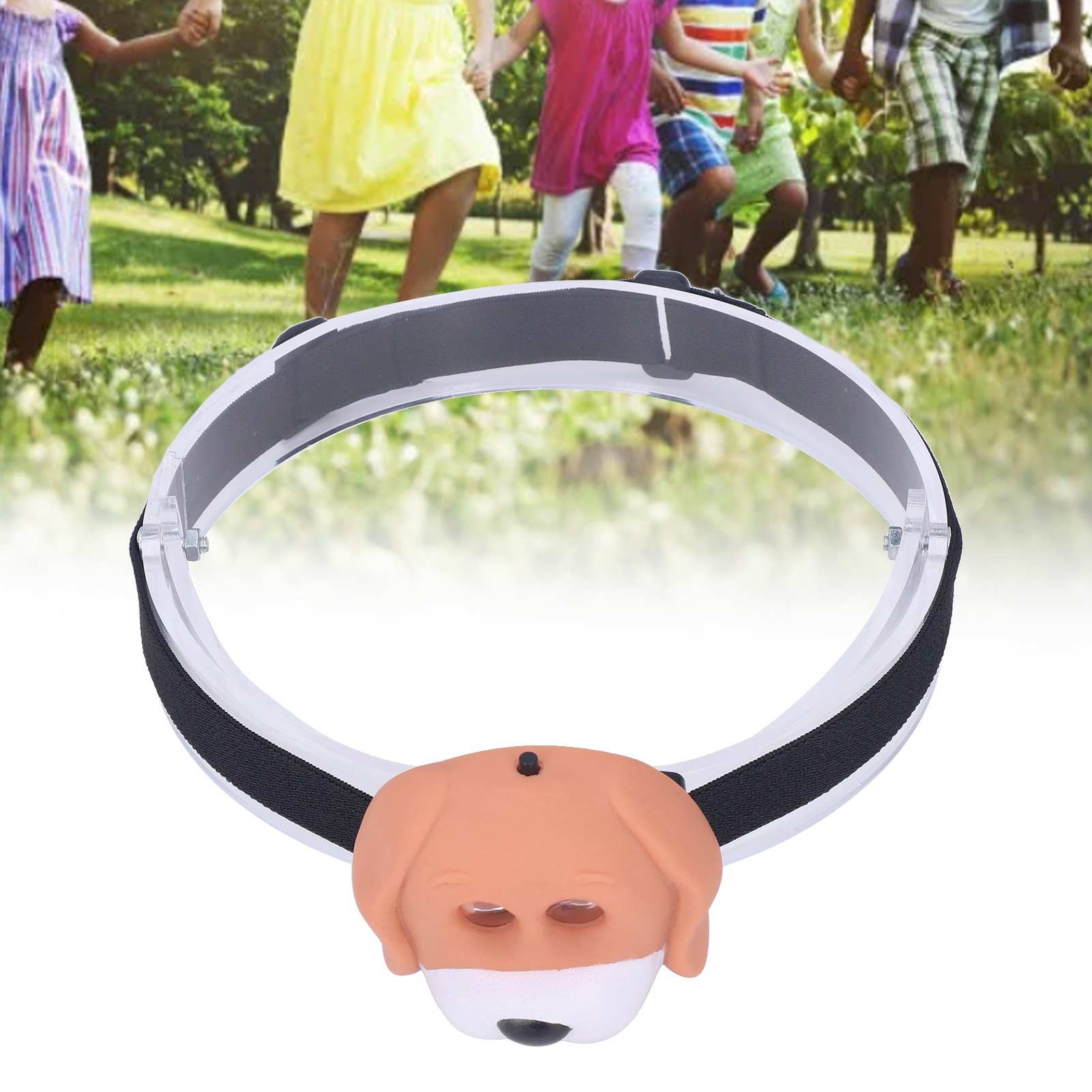 Cartoon LED Headlight Cute Dog Animal Headlamp Portable Eco Friendly Outdoor view 11