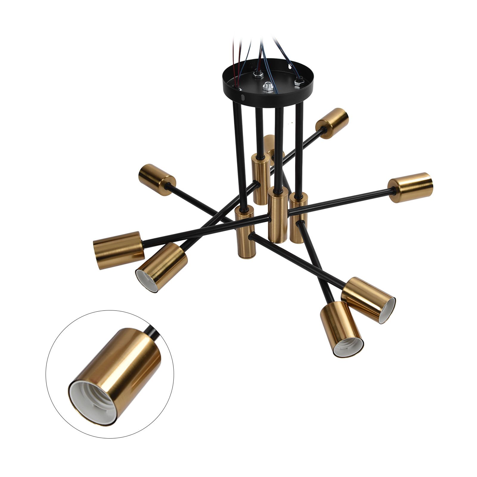 8 Light Ceiling Light Modern E27 Chandelier Lighting for Dining Room Living view 10