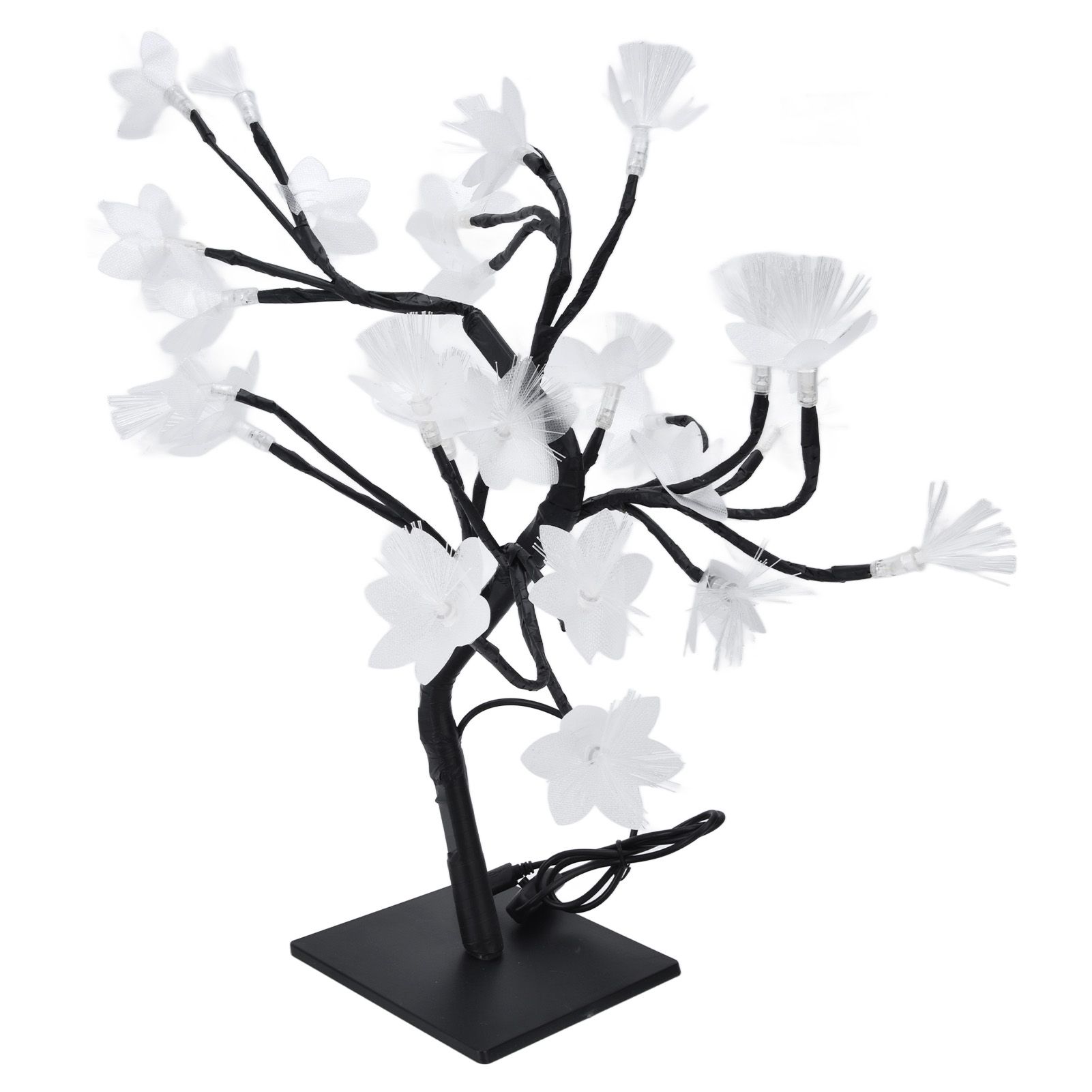 24LED Fiber Optic Tree Lamp USB Powered Simulation Flower Light for Household view 2